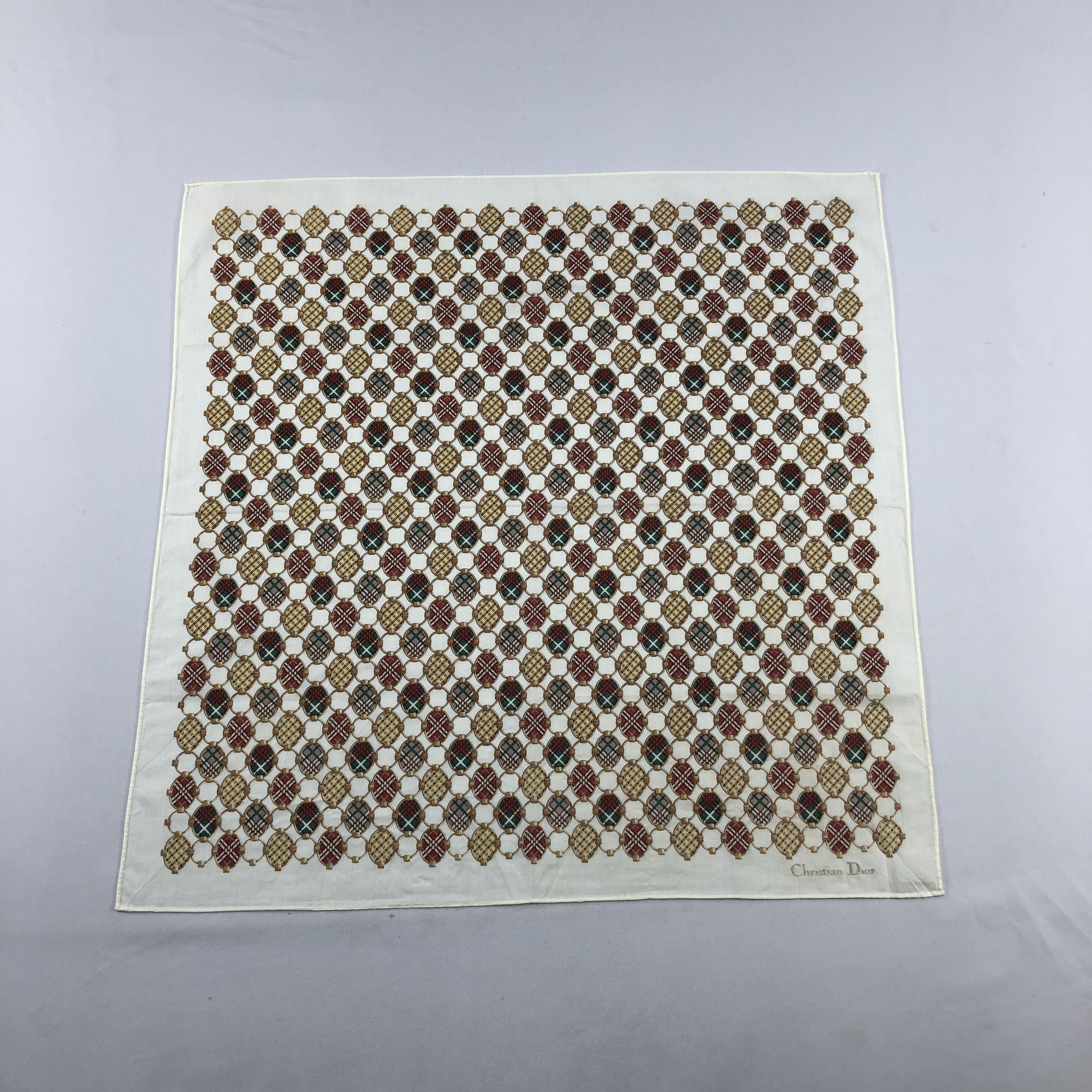 Christian Dior Monsieur Christian Dior Handkerchief Neckerchief Bandana H2861 Size ONE SIZE - 1 Thumbnail