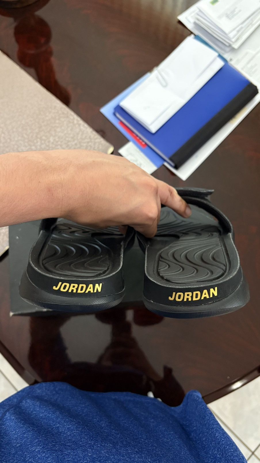 Jordan Brand Jordan x Trophy Room Hydro 5 Slides Size US 9 / EU 42 - 5 Thumbnail