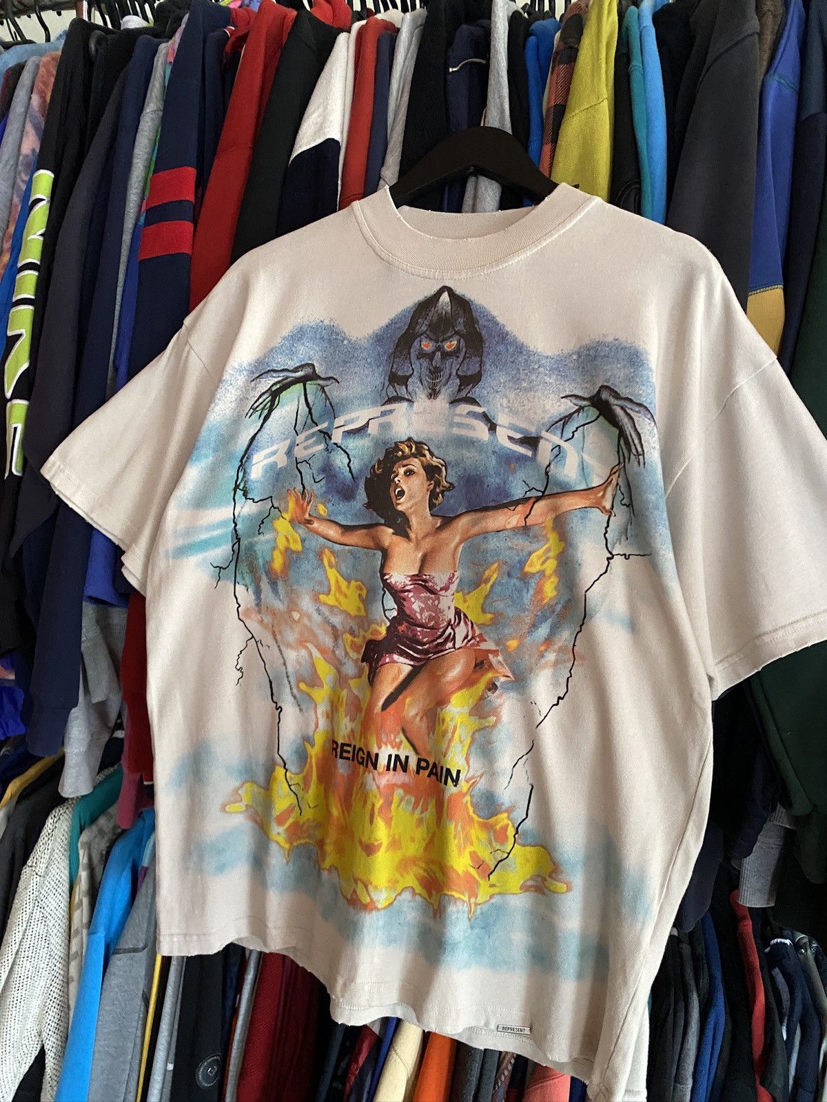 Represent Clo. REPRESENT SPIRIT REAPER VINTAGE T-SHIRT Size US M / EU 48-50 / 2 - 2 Thumbnail