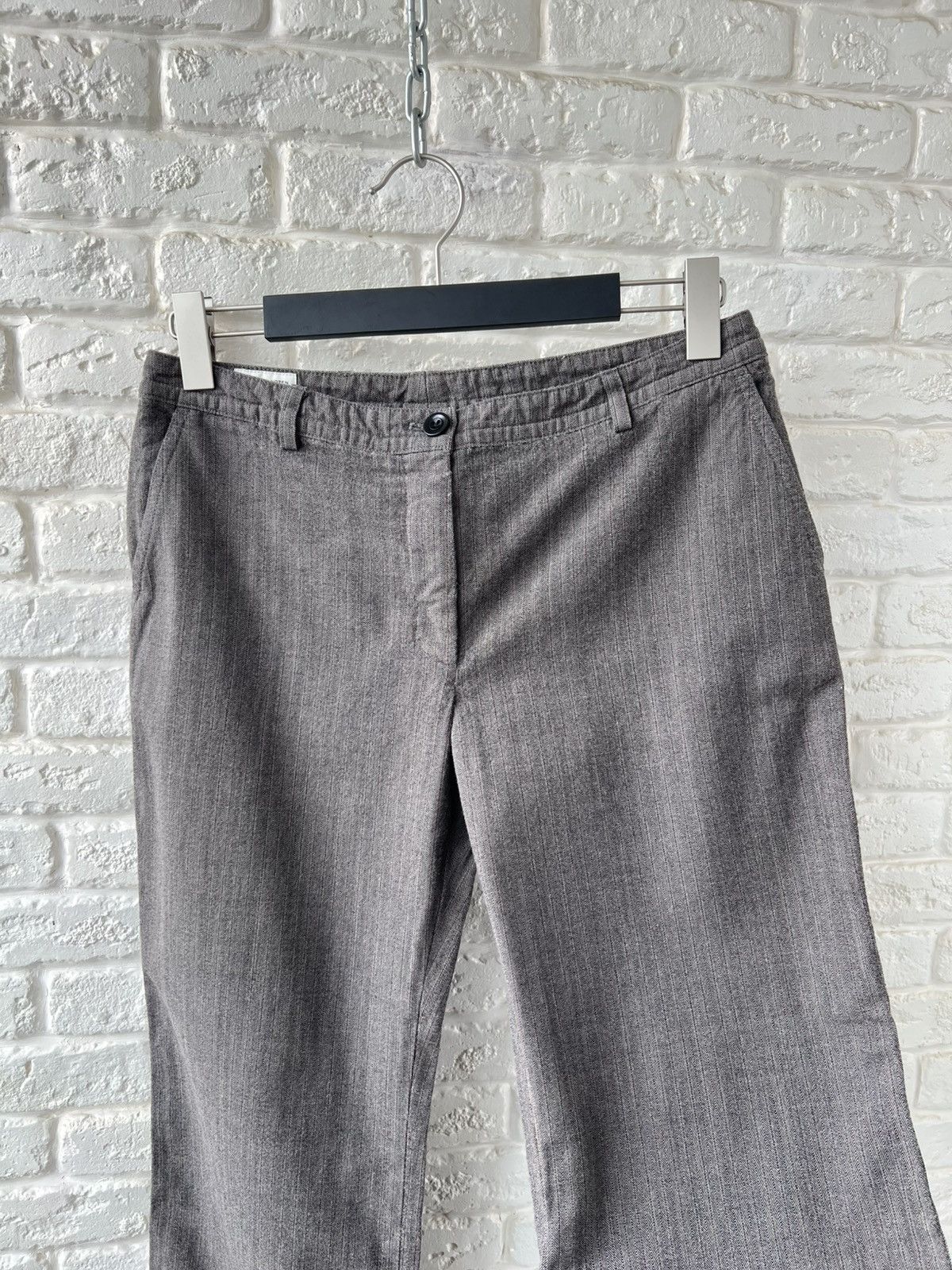 Dries Van Noten Dries Van Noten Striped Wool Pants Size 27" / US 4 / IT 40 - 2 Thumbnail