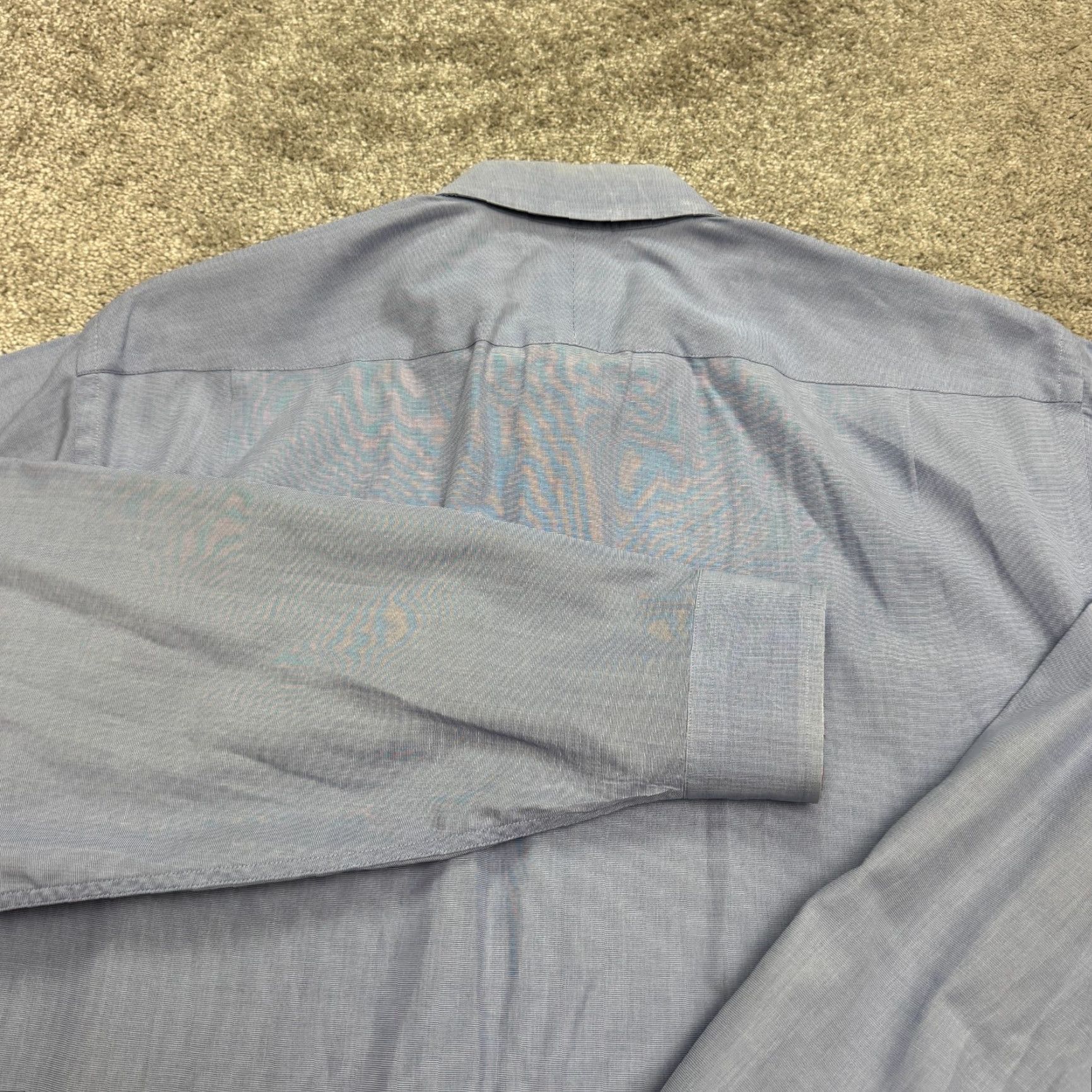 Ben Sherman Ben Sherman Dress Shirt Mens 16.5 34/35 Blue Cotton Button Down Classic Workwear Size 42R - 4 Thumbnail