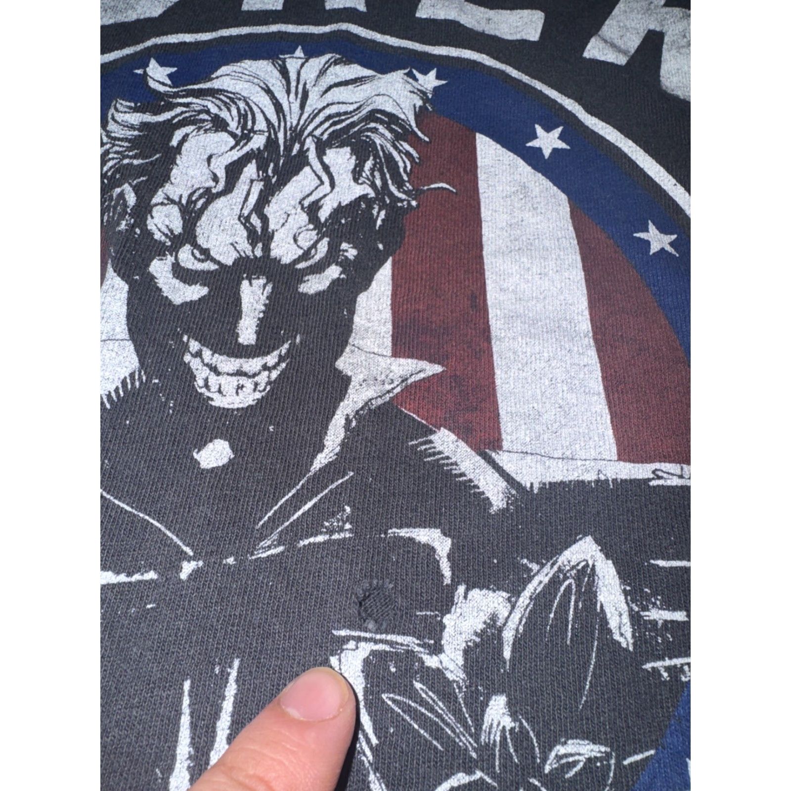 DC Comics VINTAGE Joker For President Graphic T-Shirt Black Men’s Large DC Comics Shirt Mens Large Graphic Print 2000s Villain Comics Size US L / EU 52-54 / 3 - 3 Thumbnail