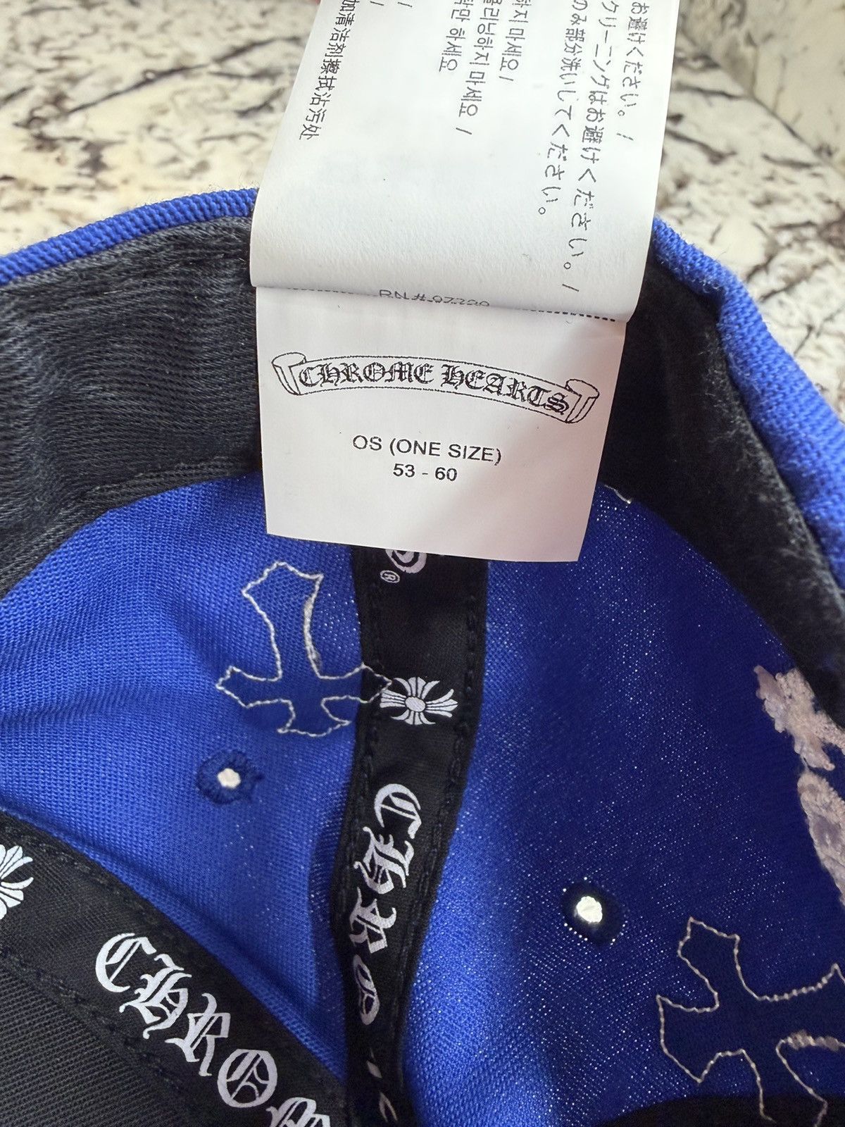 Chrome Hearts Chrome Hearts Cross Patch Hat Blue White Baseball Cap Size ONE SIZE - 19 Thumbnail