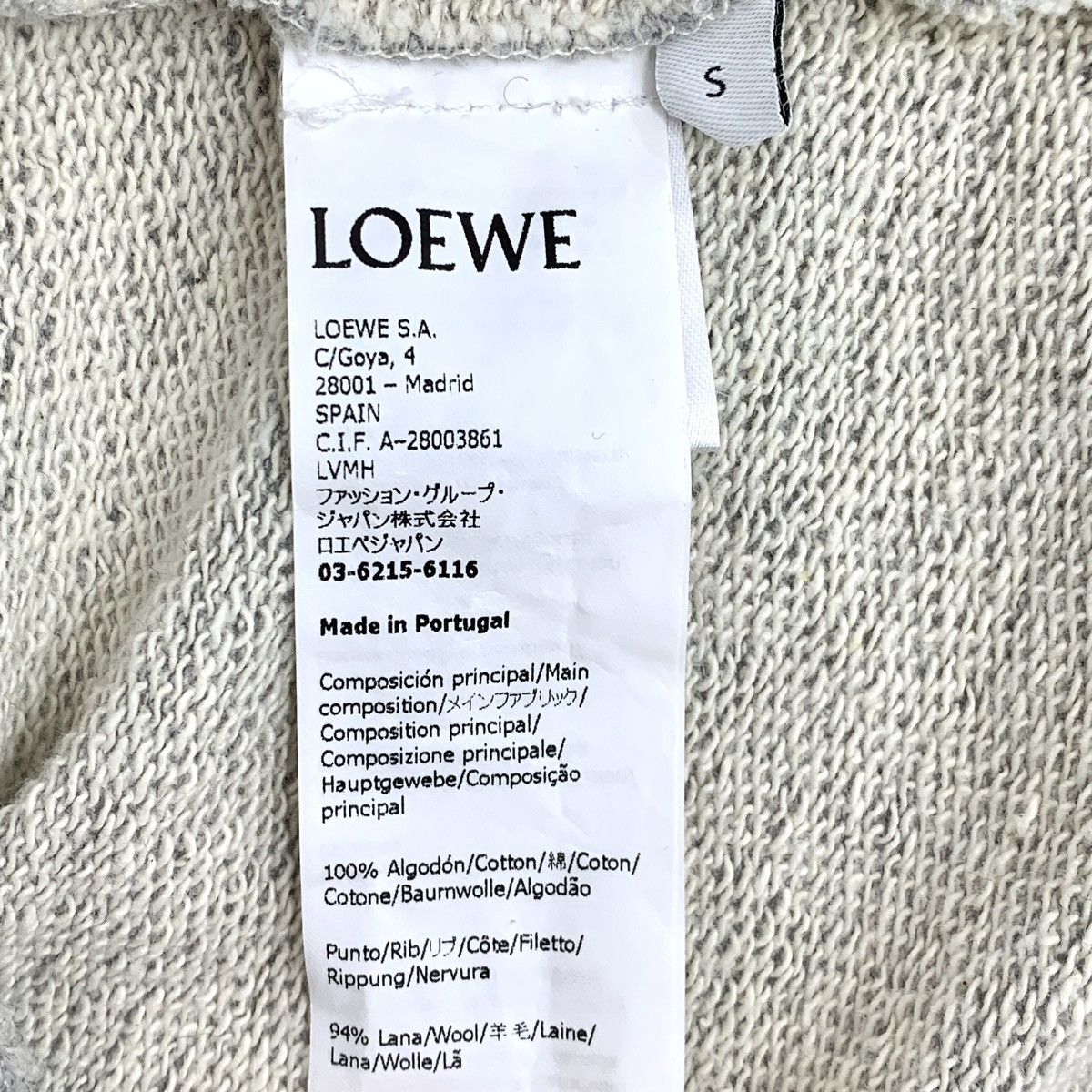 Loewe Loewe Grey Logo Hooded Sweatshirt K26WX Size S / US 4 / IT 40 - 7 Thumbnail