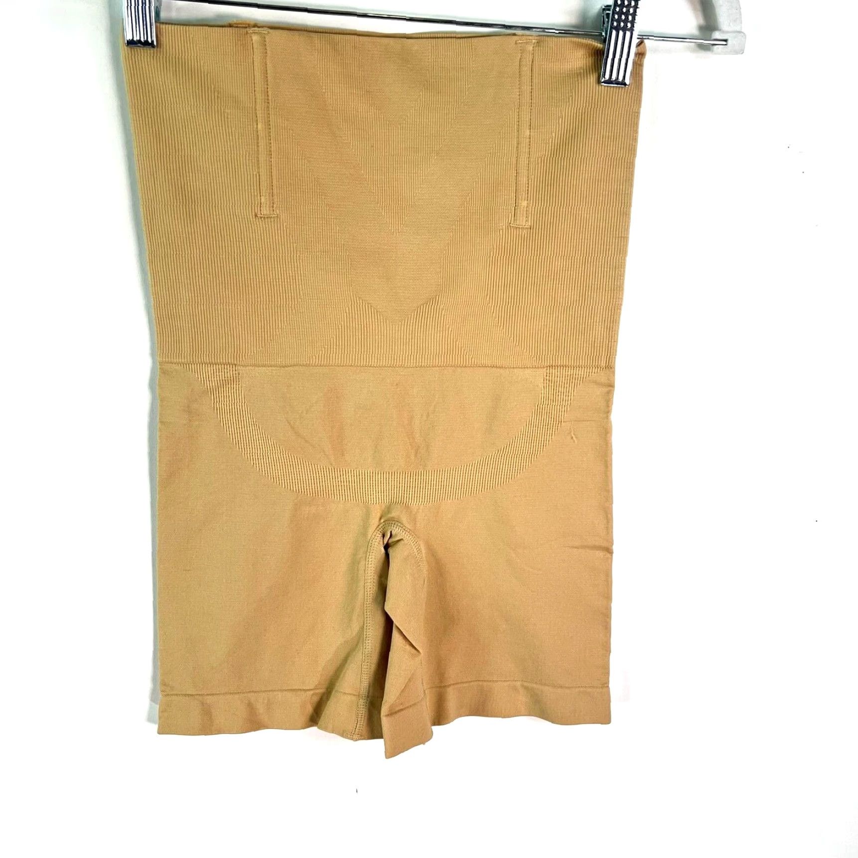 Vintage Women Shapewear Panty Padded Butt Lifter High Waist M Beige Spandex+Polyester Blended Fabric Size M Womens Size 32" / US 10 / IT 46 - 2 Thumbnail