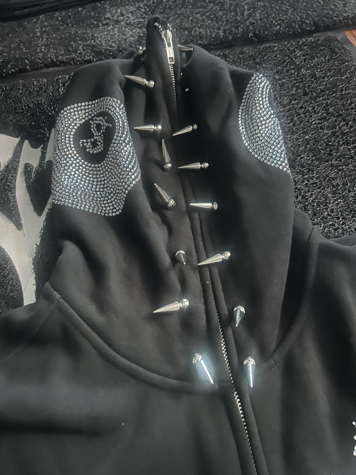 Section 8 Rhinestone Spiked Hoodie Size US L / EU 52-54 / 3 - 3 Thumbnail