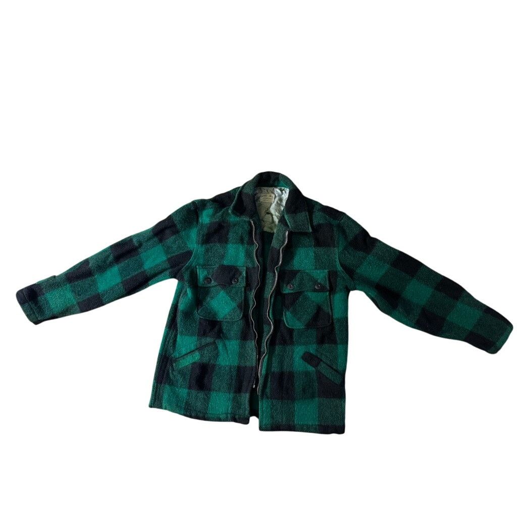 Sears Sears Robuck - 1950s - Wool Jacket - Green/Black - M Size US M / EU 48-50 / 2 - 1 Thumbnail