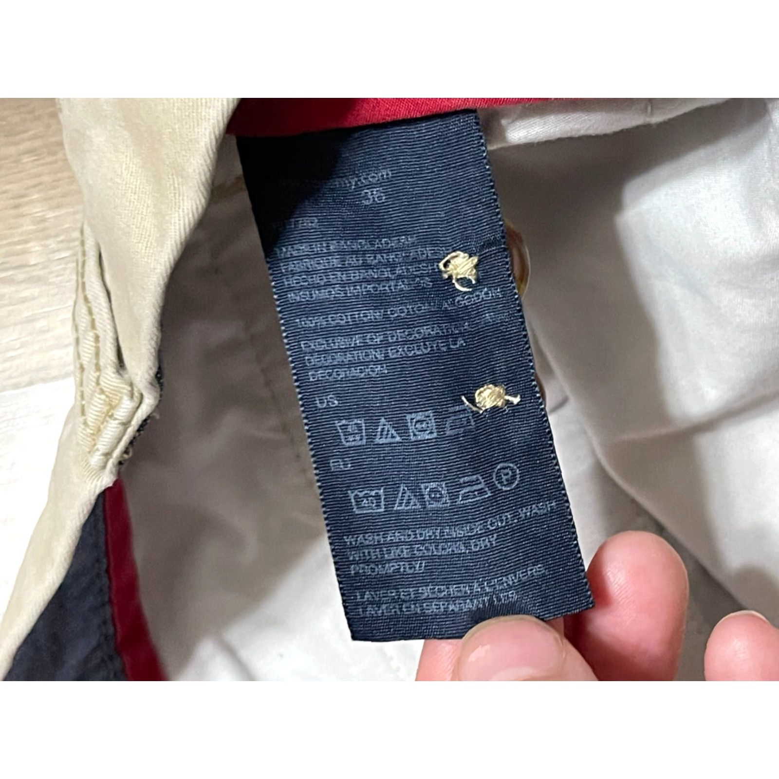 Tommy Hilfiger Tommy Hilfiger Shorts Mens Cargo Size 36 Brown Regular Inseam 10in Size US 36 / EU 52 - 6 Thumbnail