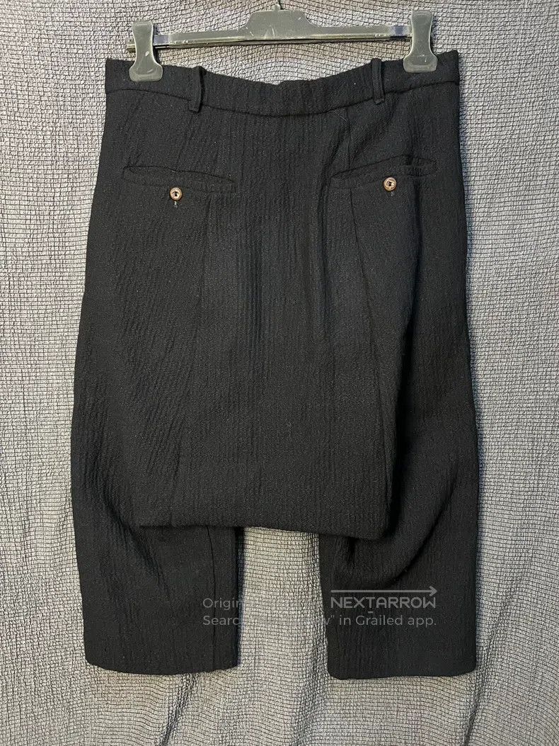 Rick Owens RICK OWENS Silk Wool Mixed Fabric Leather扣Drawstring Seven Size US 32 / EU 48 - 2 Thumbnail