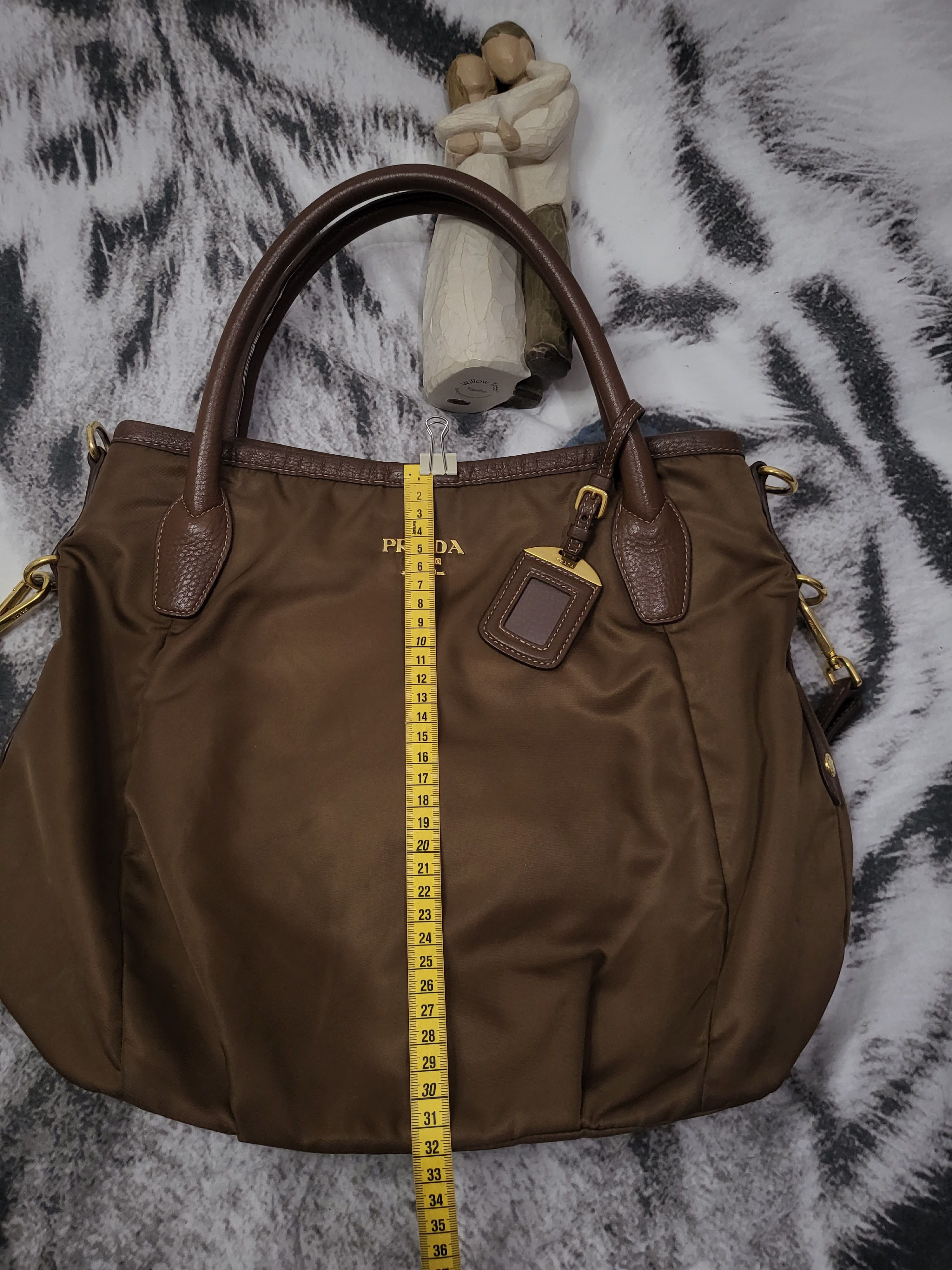 Prada Prada Brown Tessuto Satchel Size ONE SIZE - 3 Thumbnail