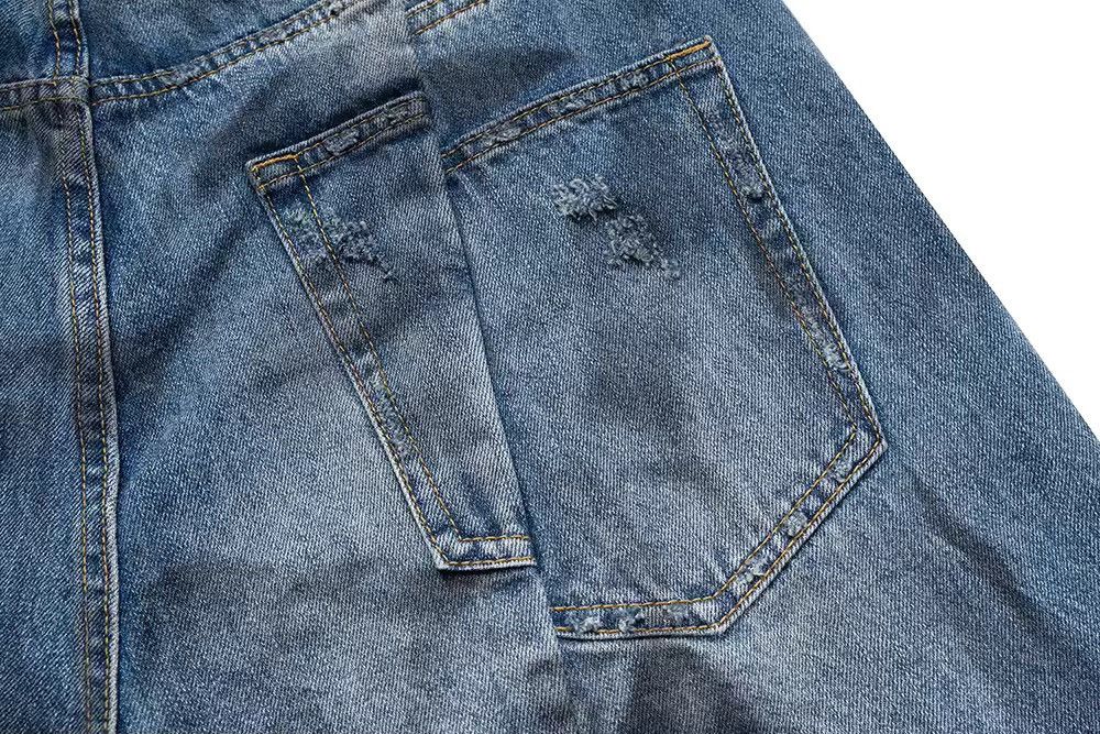Other Washed Dirty High Street Ripped Distressed Baggy Jeans Size US 32 / EU 48 - 9 Thumbnail