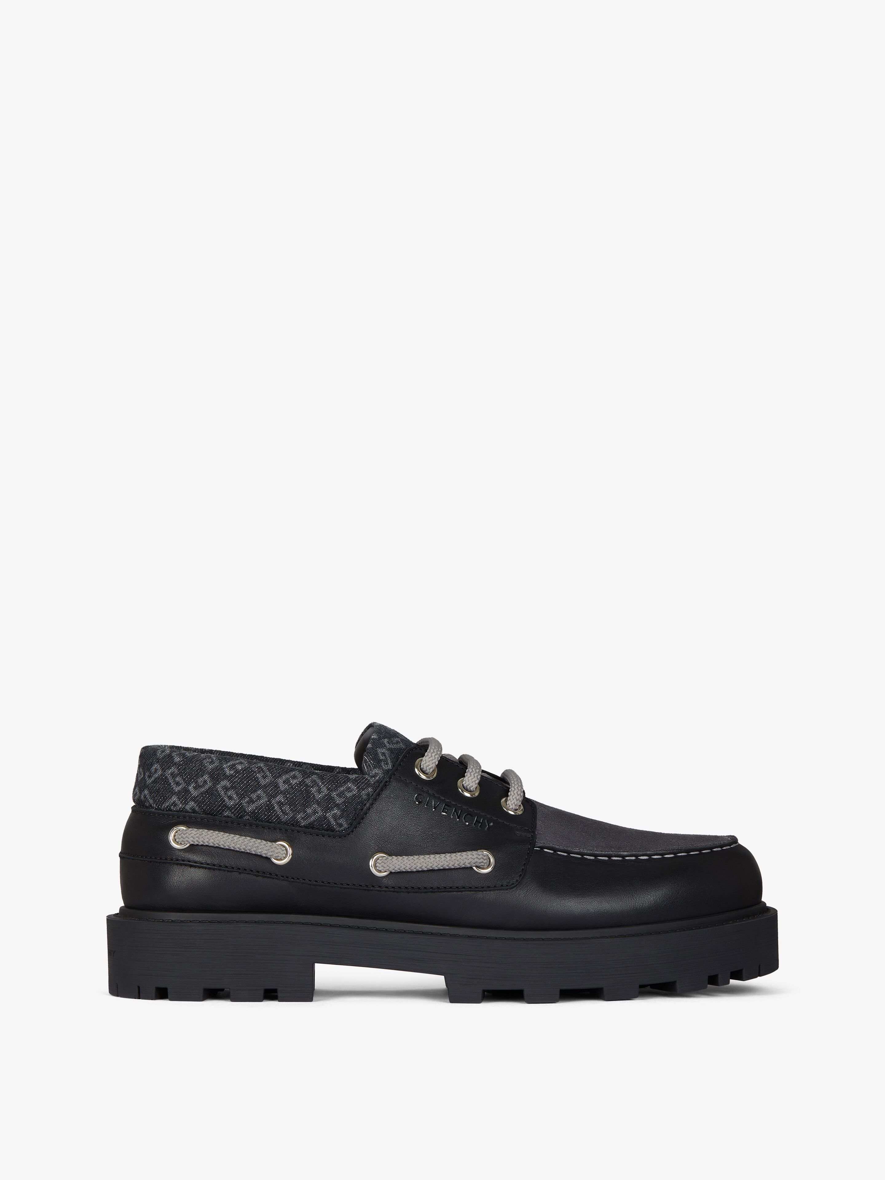 Givenchy o1lv12m1025 Storm Boat Shoes in Black Size US 12 / EU 45 - 1 Thumbnail