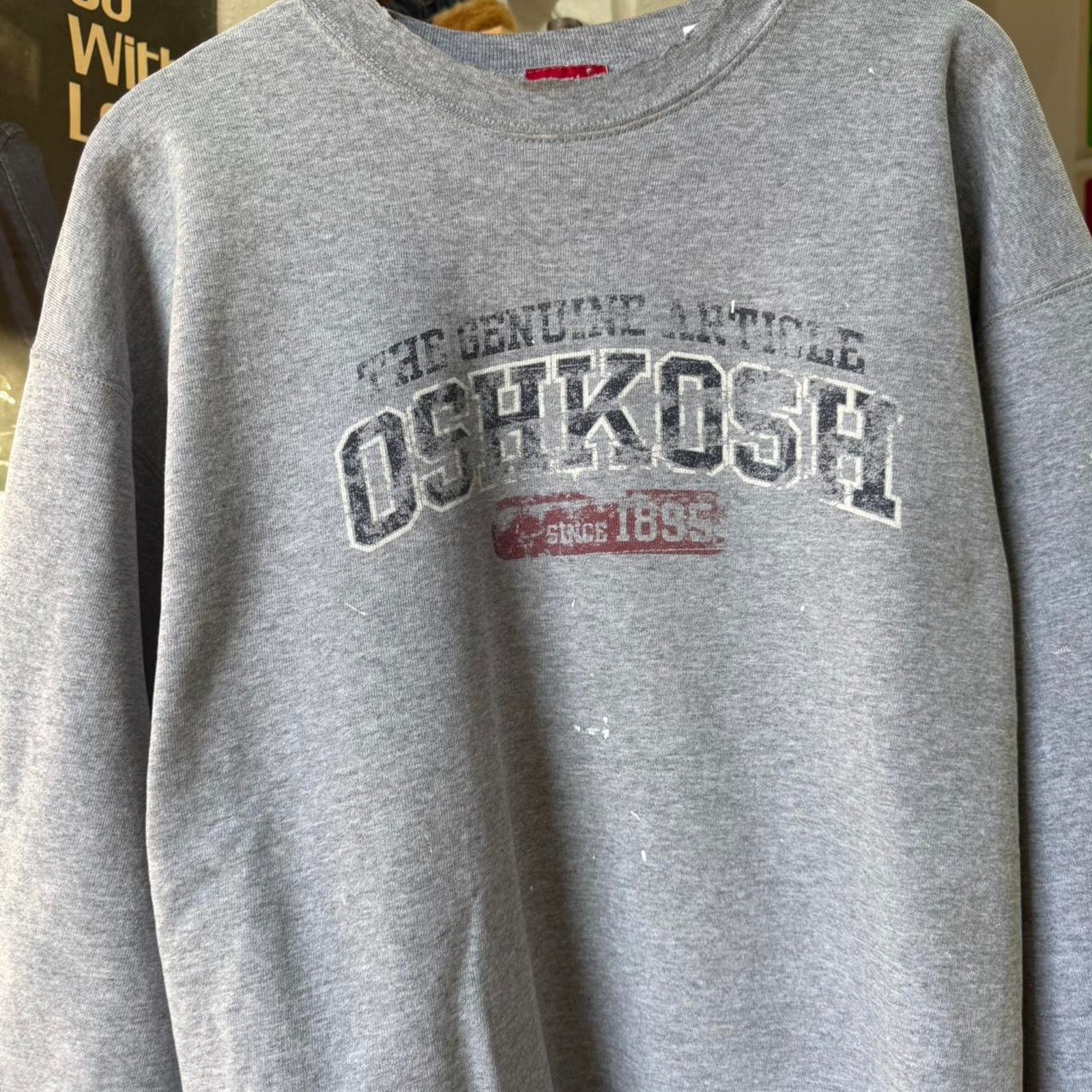 Fruit Of The Loom × Vintage Vintage 90s Oshkosh Paint Splatter Crewneck Size US XL / EU 56 / 4 - 3 Thumbnail