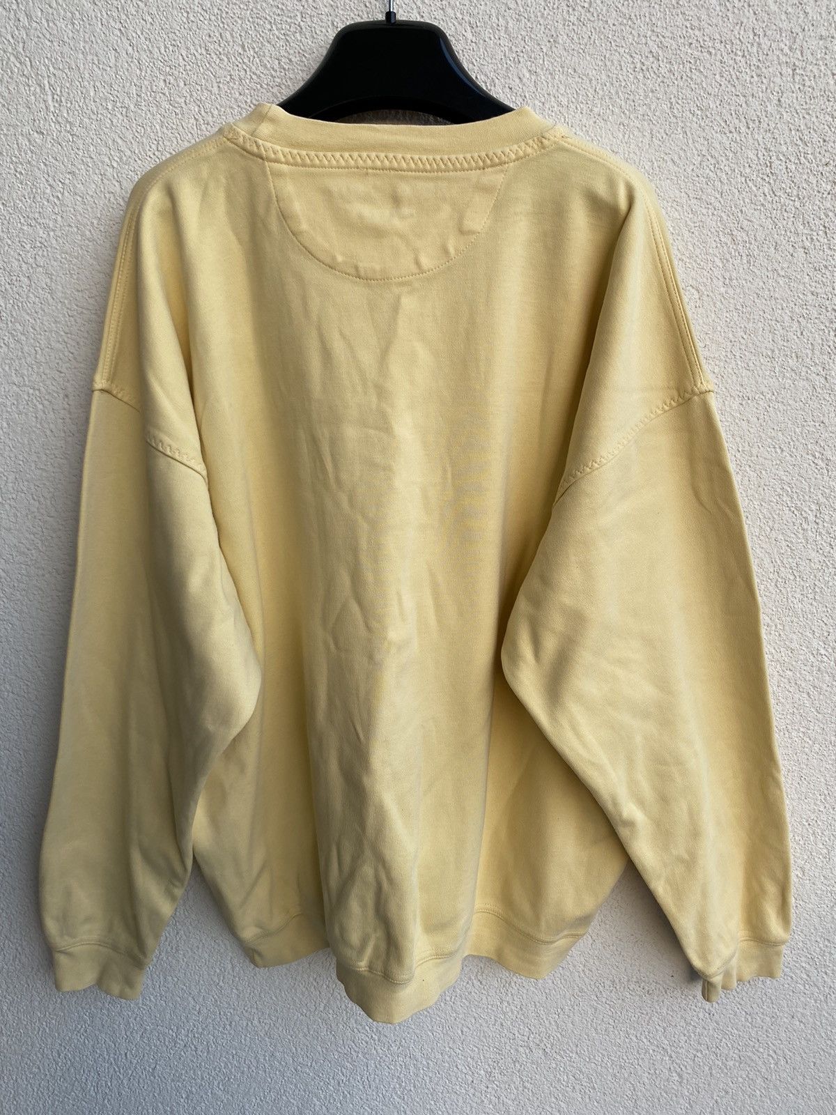 Yves Saint Laurent 90s YSL Sweatshirt Yellow Sweater Vintage Big Logo y2k Size US L / EU 52-54 / 3 - 11 Thumbnail