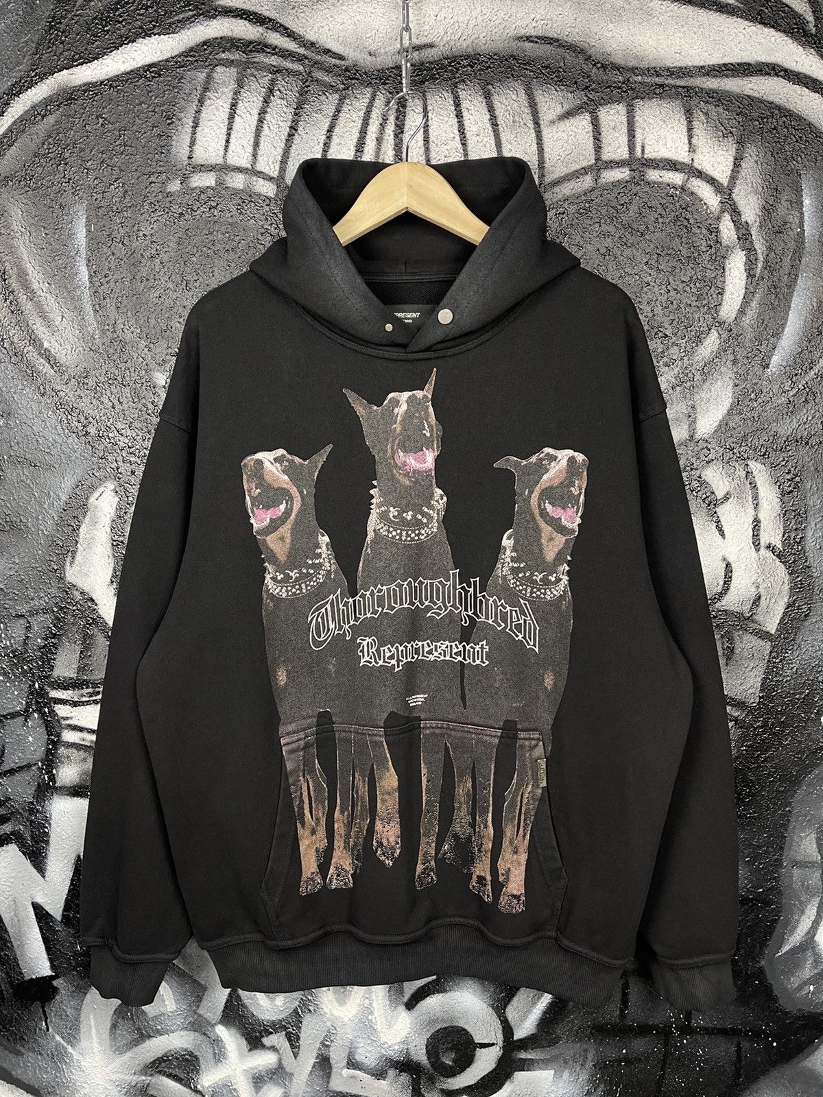 Represent Clo. Represent Thoroughbred Doberman Oversized Hoodie Size L Size US L / EU 52-54 / 3 - 3 Thumbnail