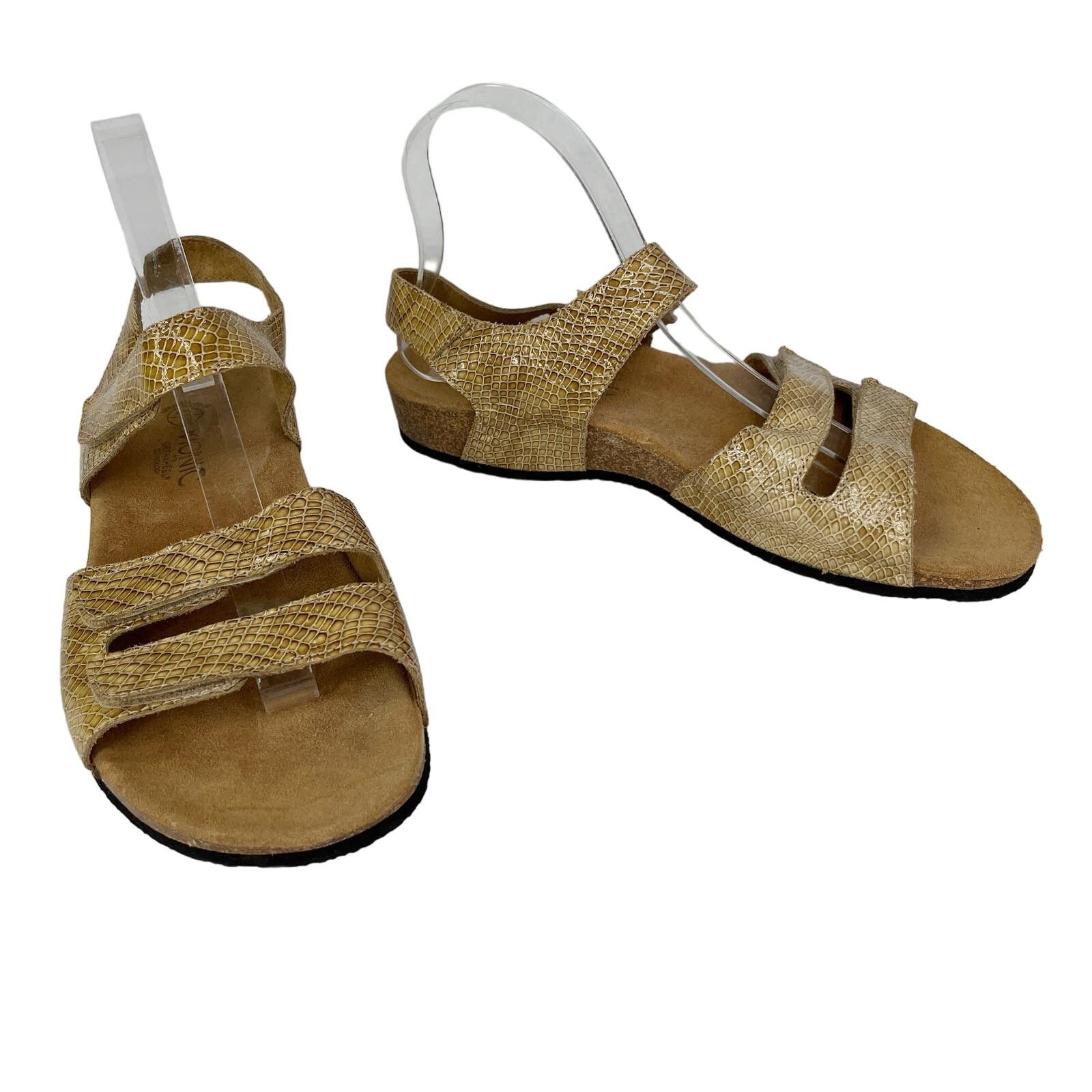 Vionic Vionic Valencia Tan Snake Print Comfort Sandal 9 Cork Size US 9 / IT 39 - 12 Thumbnail