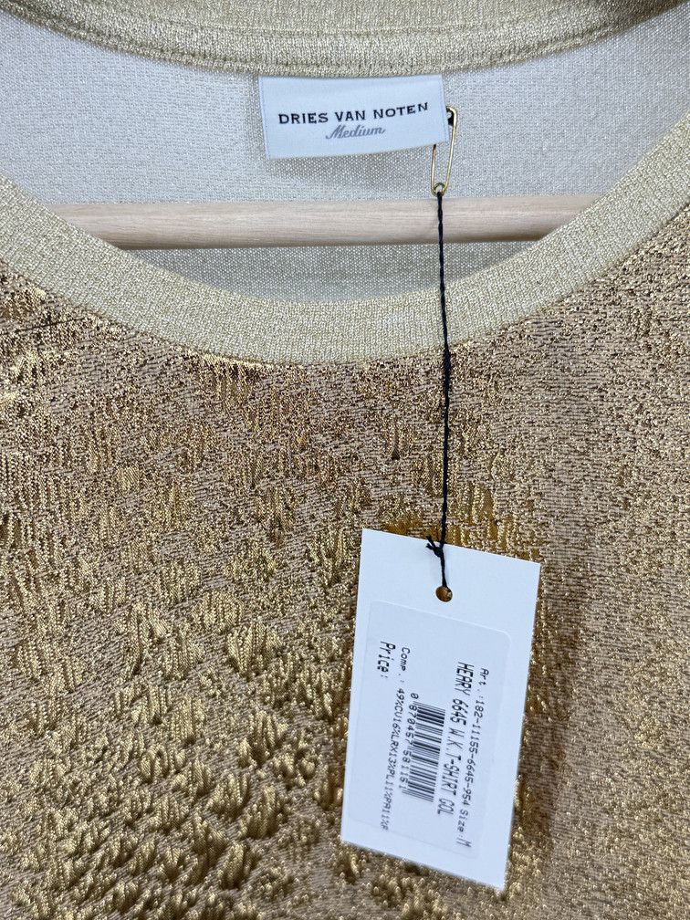 Dries Van Noten Oversized Gold Blouse Size M / US 6-8 / IT 42-44 - 3 Thumbnail