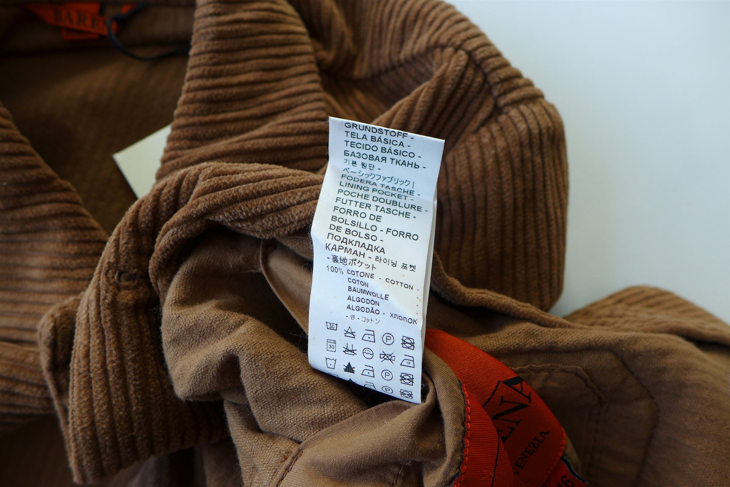 Barena Batipai Overshirt - Brown Corduroy