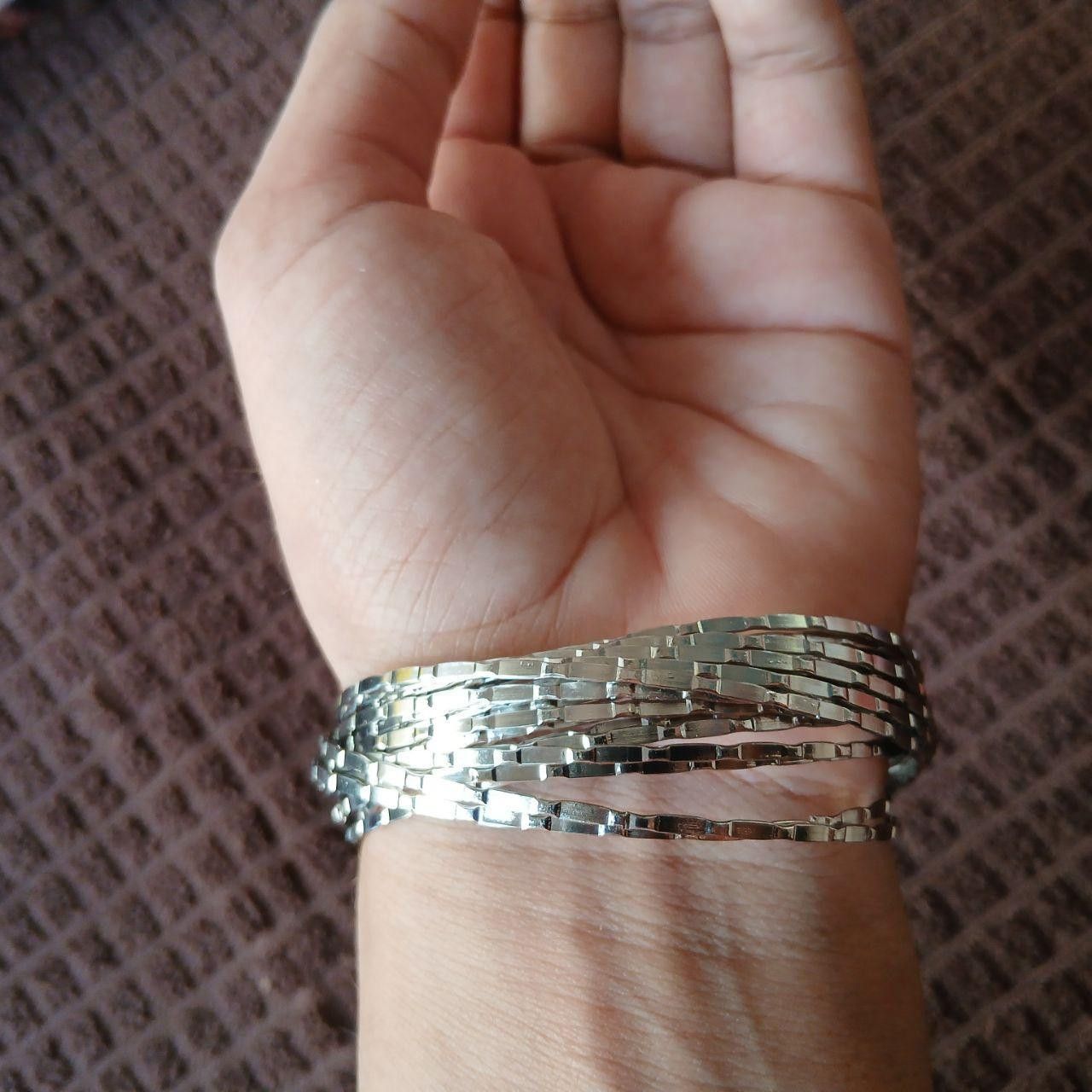 Other Y2K Multi layer Metal Bangles Bracelet Size ONE SIZE - 3 Thumbnail