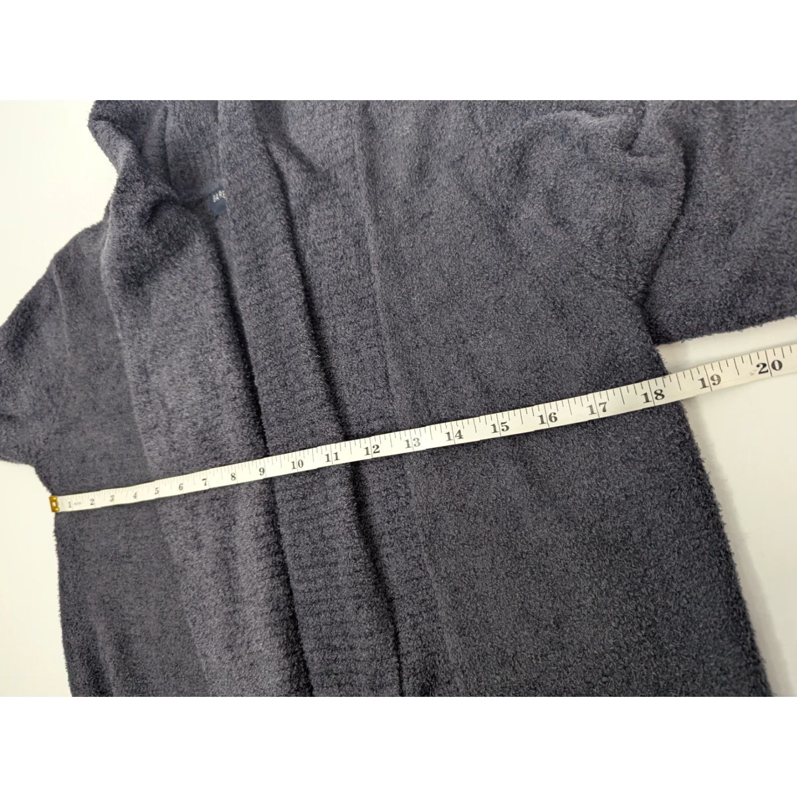 Vintage Barefoot Dreams Cardigan XS/S Women's CozyChic Lite Circle Cardi Indigo 452 Knit Open Pockets Stretch Long Sleeve Size XS / US 0-2 / IT 36-38 - 7 Thumbnail