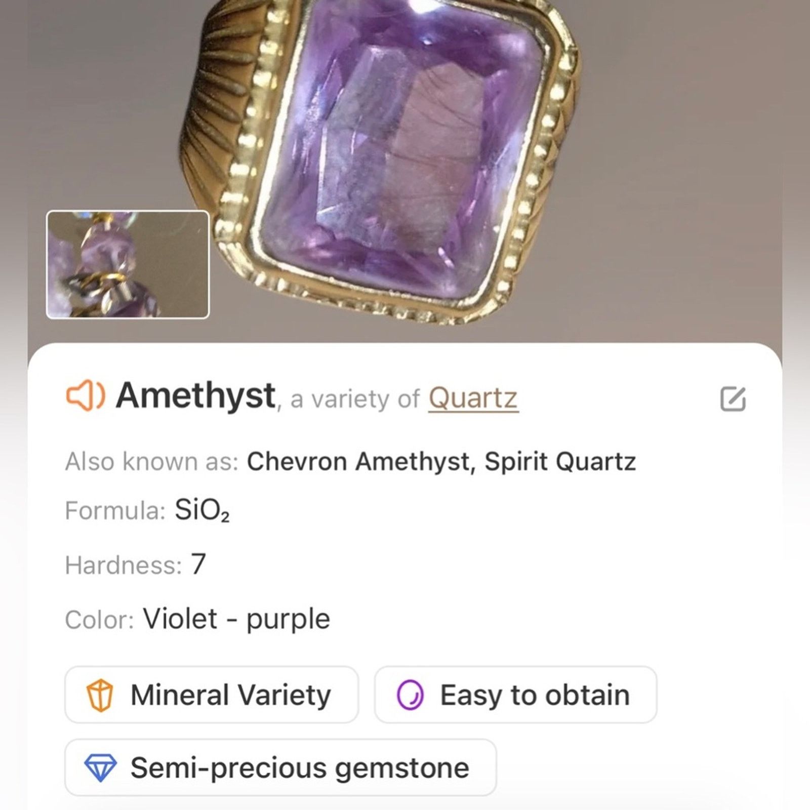 Handmade Handcrafted repurpose genuine amethyst slab pearl necklace Size ONE SIZE - 13 Thumbnail