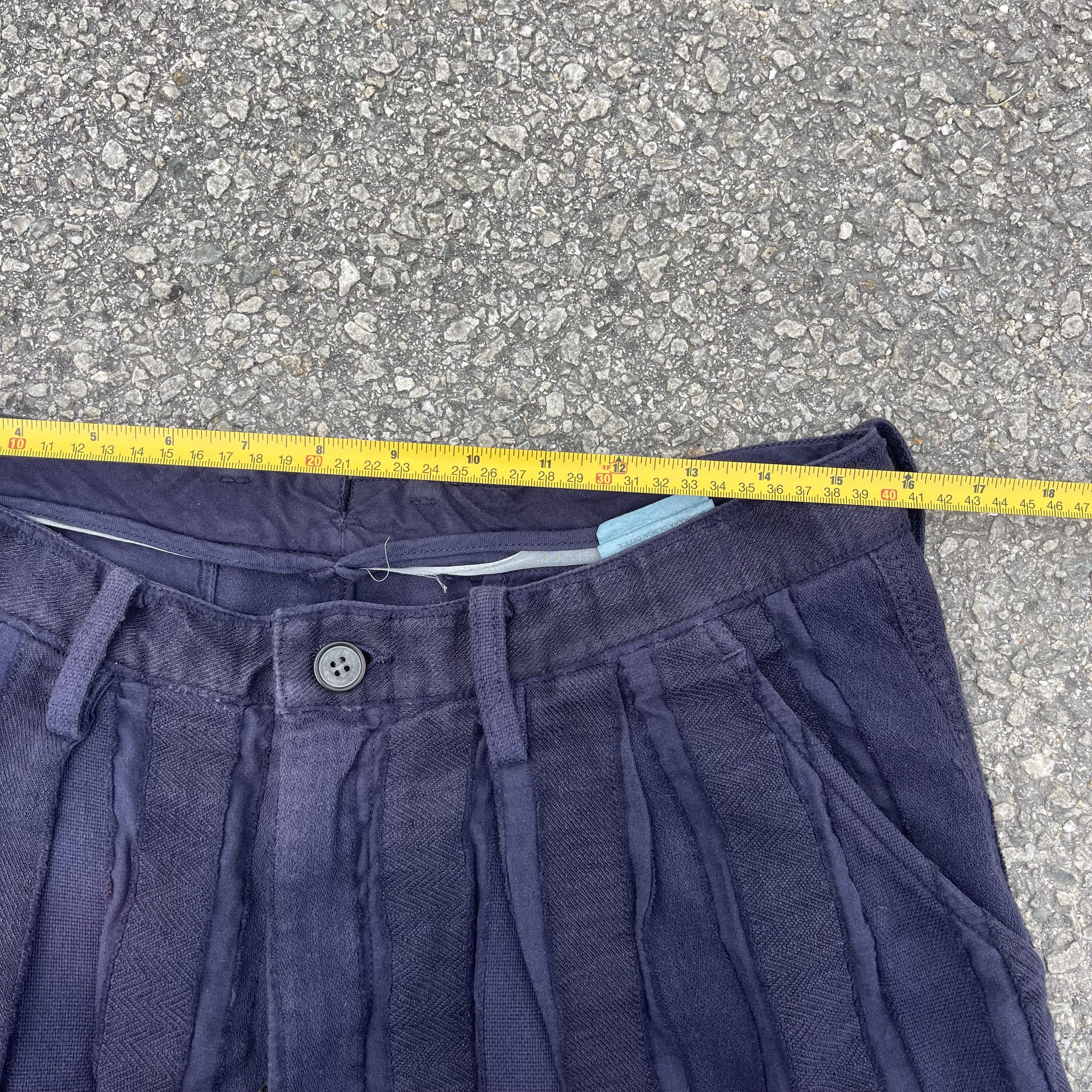 TAAKK TaaKK Vertical Mix Tapes Stripes Sashiko Indigo Short Size US 34 / EU 50 - 4 Thumbnail
