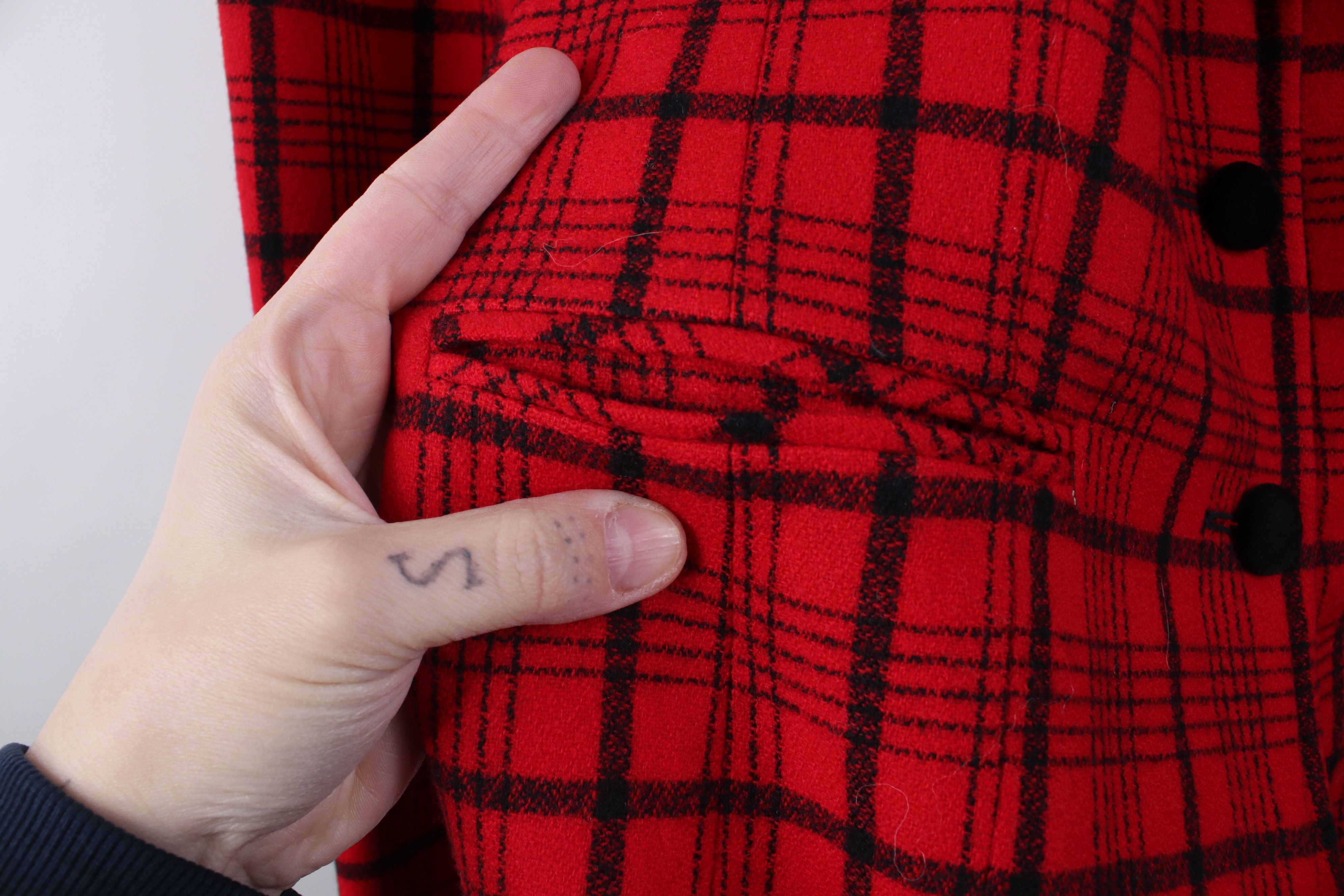 Pendleton Vintage 90s Pendleton Wool Suit Blazer Jacket Red Plaid USA Size XXL / US 16-18 / IT 52-54 - 8 Thumbnail