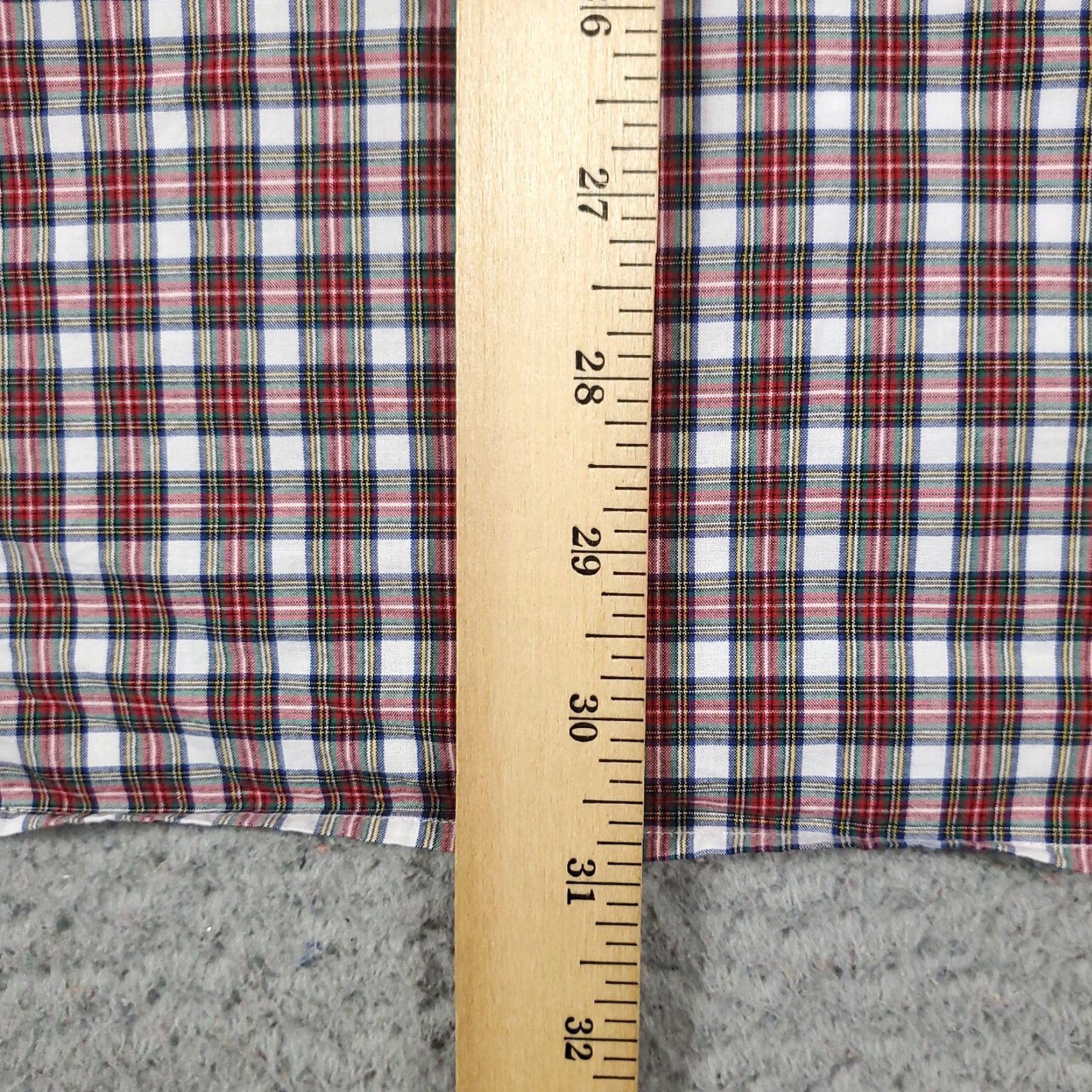 Tommy Hilfiger Tommy Hilfiger Shirt Mens 15.5 Red Plaid Dress Button Up Long Sleeve Size 40R - 4 Thumbnail