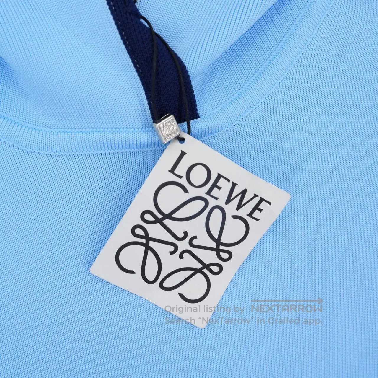 Loewe Loewe Pixelated Knit Hoodie Blue. Size US XS / EU 42 / 0 - 3 Thumbnail