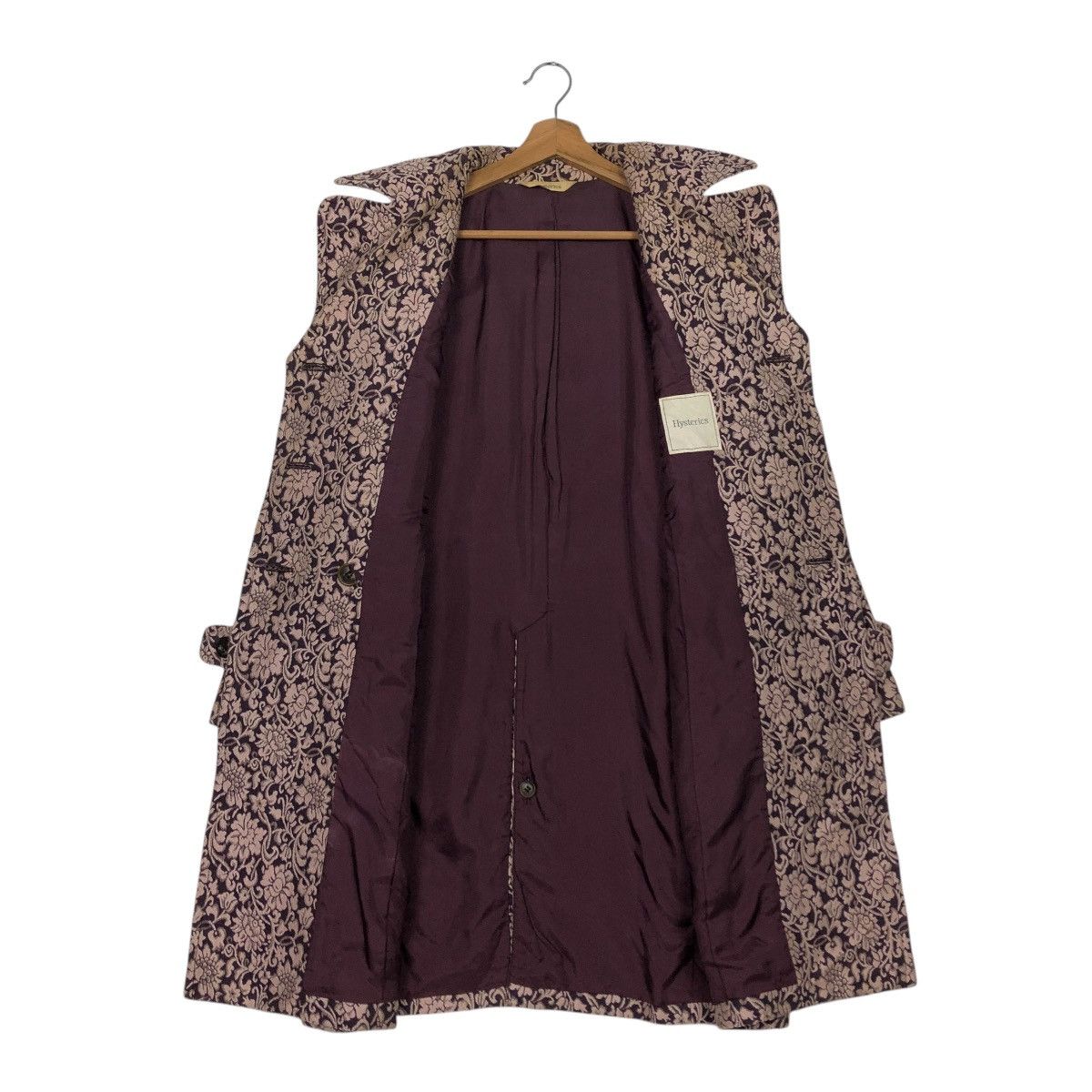 Hysteric Glamour 🔥VINTAGE LONG JACKET HYSTERIC GLAMOUR DOUBLE COLLAR FLORAL Size M / US 6-8 / IT 42-44 - 16 Thumbnail