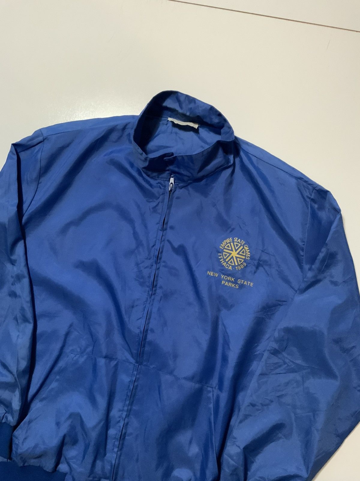 Vintage 1989 Empire State Games New York State Windbreaker Jacket Size US L / EU 52-54 / 3 - 3 Thumbnail