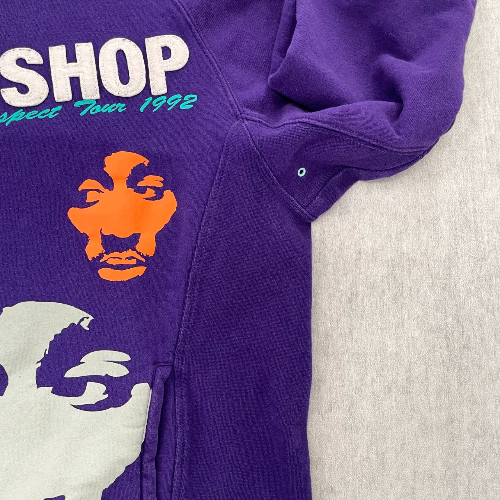 Vintage VINTAGE Tupac Shakur 2Pac Sweater Rock Smith Crew Neck Short Sleeve Purple with Pockets Mens S Shoes Not applicable Size US S / EU 44-46 / 1 - 6 Thumbnail