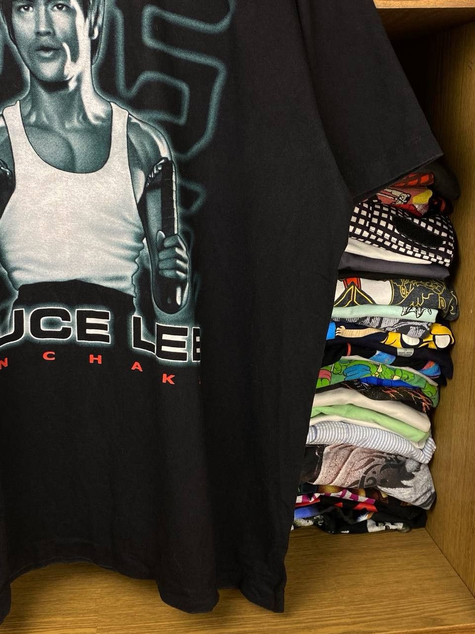 Vintage Vintage Bruce Lee "The Dragon" 90s Thai Bootleg Graphic Tee Size US XL / EU 56 / 4 - 8 Thumbnail