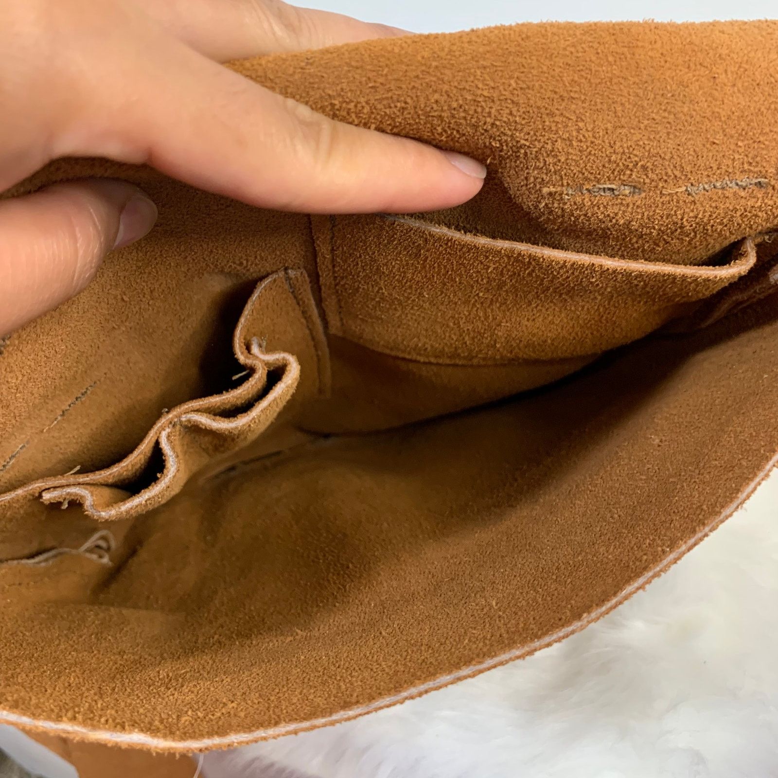Leather Genuine Leather Crossbody Bags Brown Color Made in USA. Size ONE SIZE - 3 Thumbnail