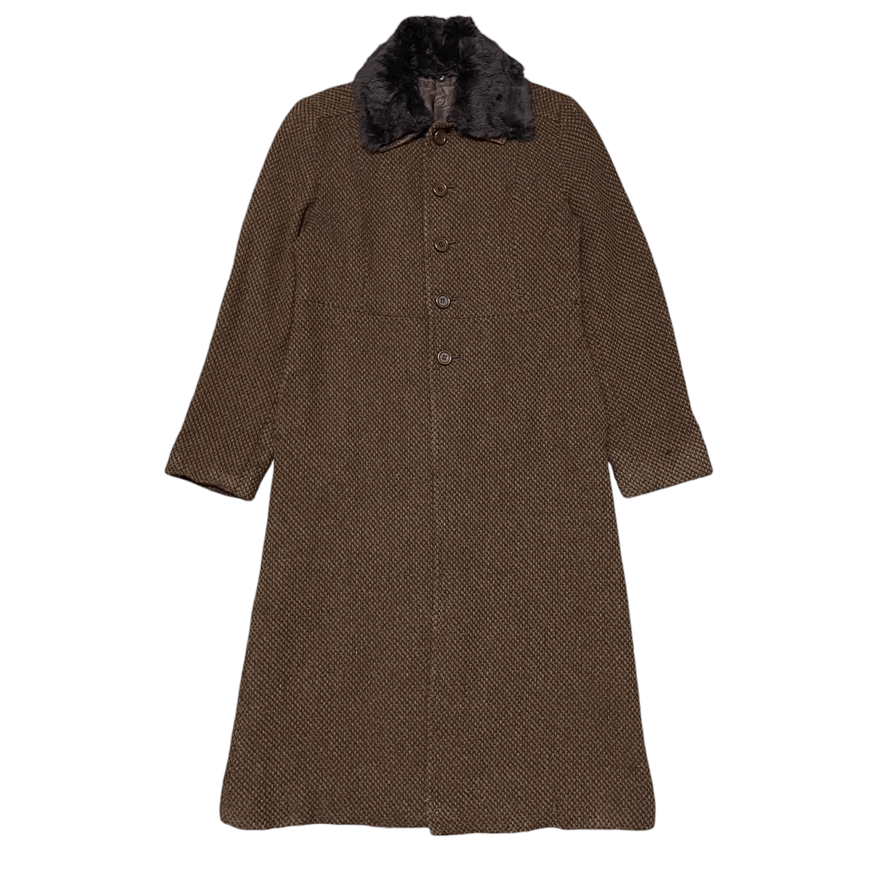 Yohji Yamamoto Vintage Ined by Yohji Yamamoto Wool Long Coat Size US S / EU 44-46 / 1 - 1 Thumbnail