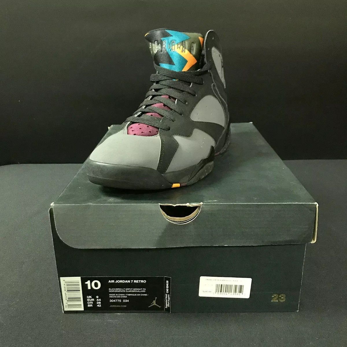 Jordan Brand Air Jordan 7 Retro Bordeaux Size US 10 / EU 43 - 3 Thumbnail