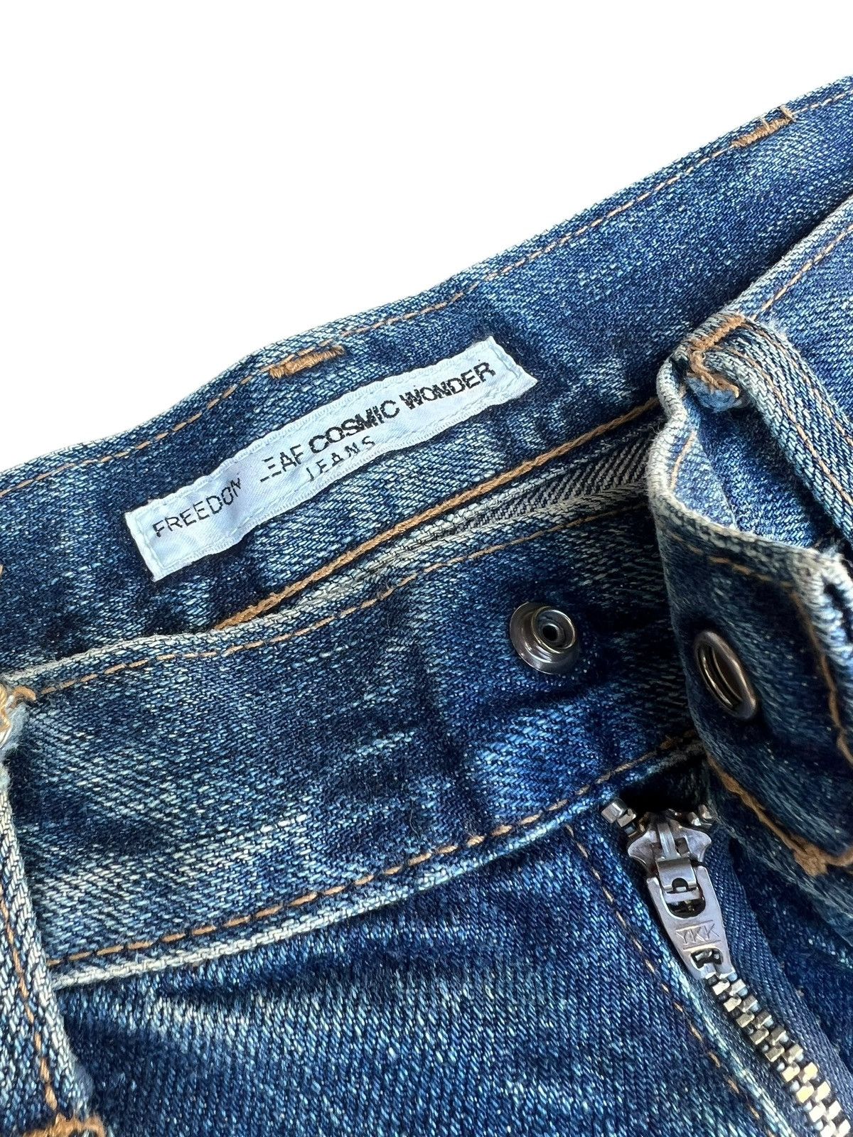 Vintage Vintage Cosmic Wonder Japan Dirty Mud Denim Flare Jeans Size US 32 / EU 48 - 5 Thumbnail