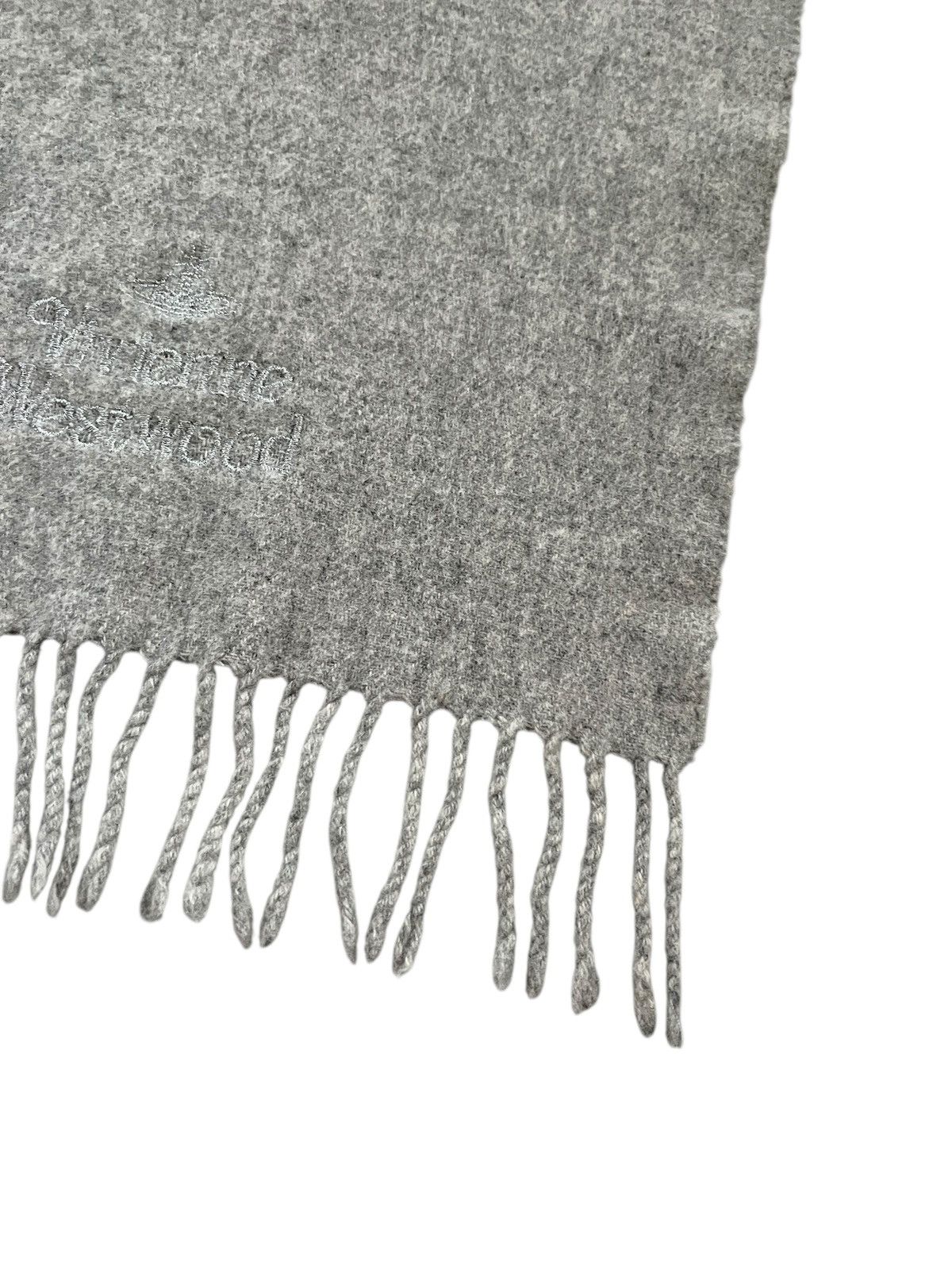 Vivienne Westwood Vintage Vivienne Westwood Embroidered Logo Wool Scarf Size ONE SIZE - 3 Thumbnail