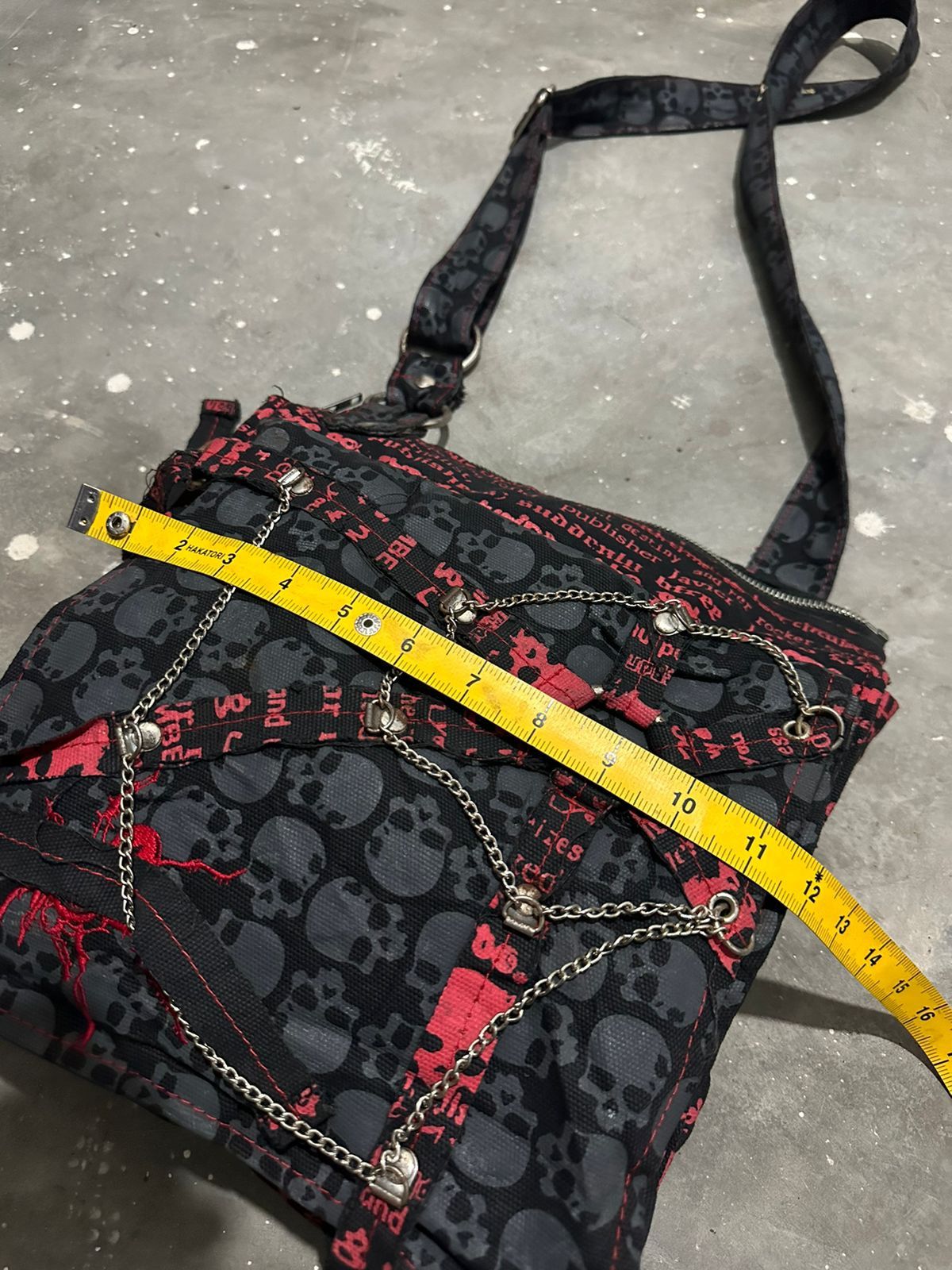 Japanese Brand Beautiful Punk Bondage Bag Skull Body Line Blood Storm Size ONE SIZE - 24 Thumbnail