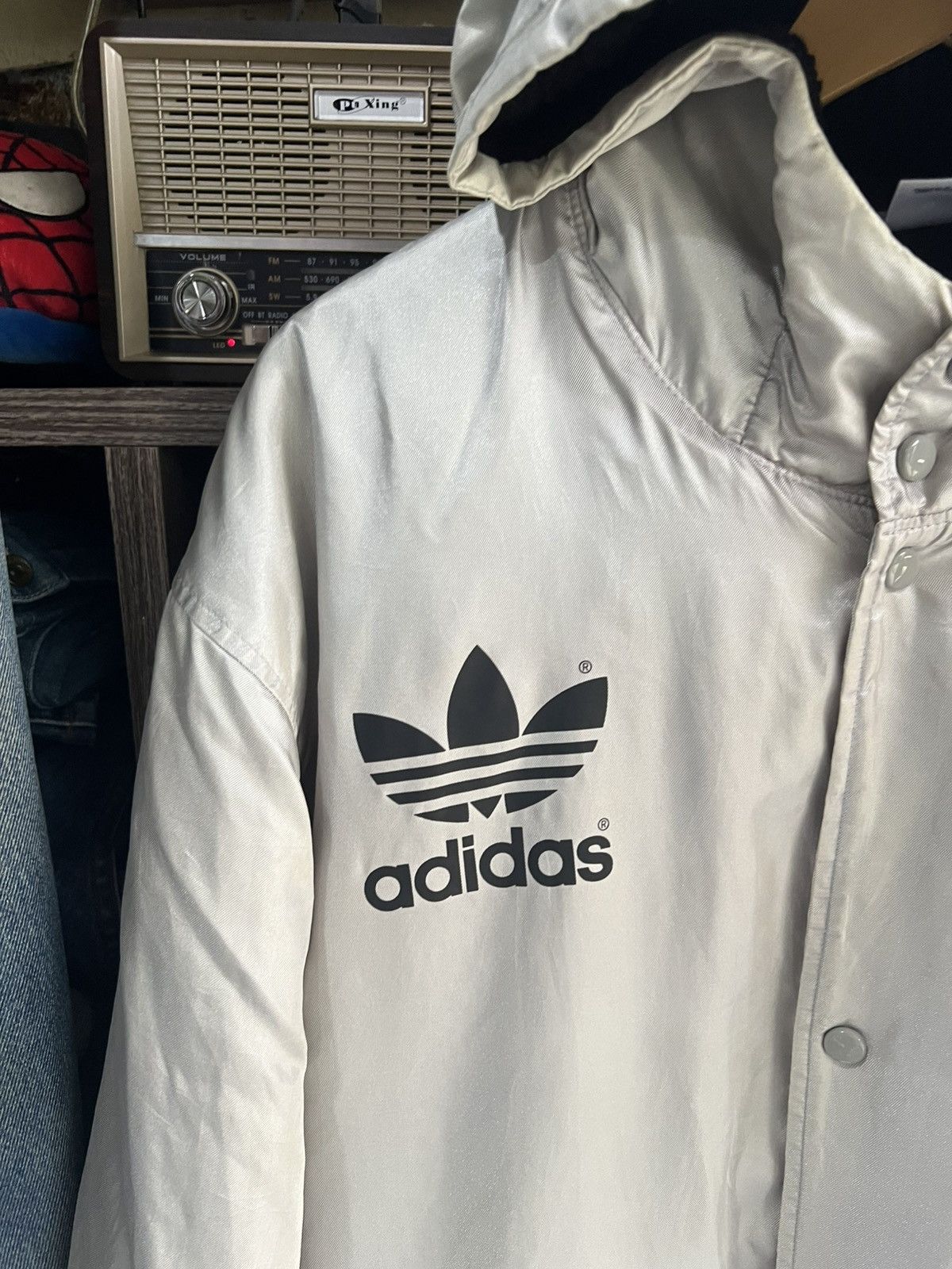 Adidas 🔥Vintage Adidas Descente Trefoil Coach Sherpa Jacket Size US L / EU 52-54 / 3 - 7 Thumbnail
