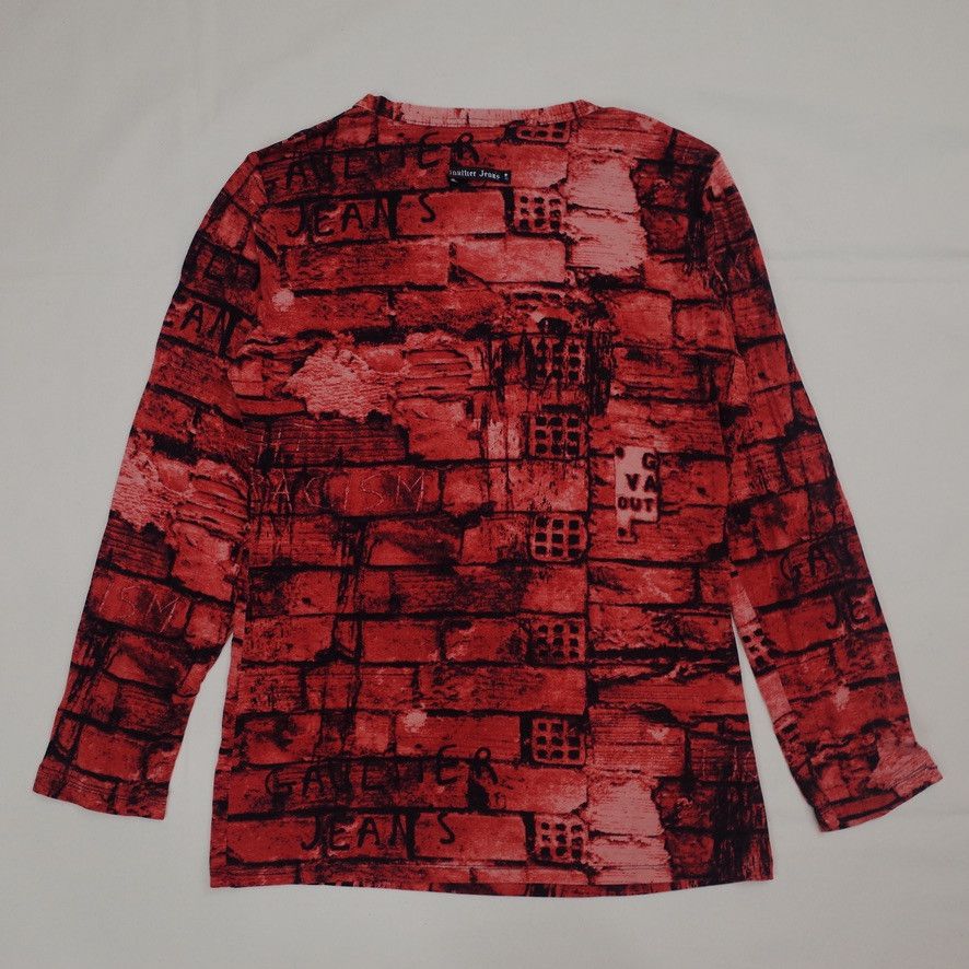 Jean Paul Gaultier AW97 Jean Paul Gaultier Brick Wall Print Top & Skirt Vintage Size ONE SIZE - 4 Thumbnail