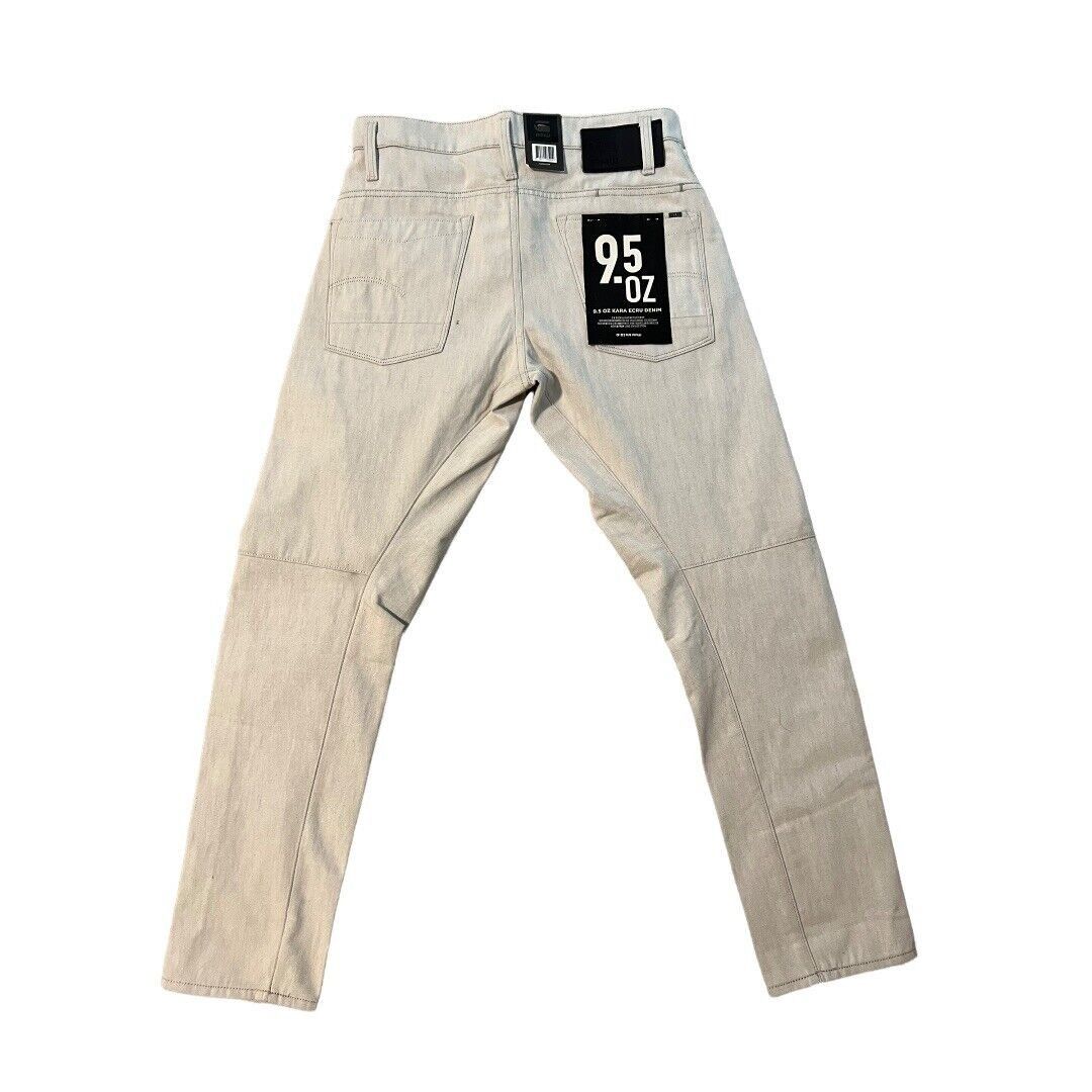 G-Star G-Star Raw Mens 3D Slim Tapered Kara Ecru Denim Size 28/30 Size US 28 / EU 44 - 6 Thumbnail