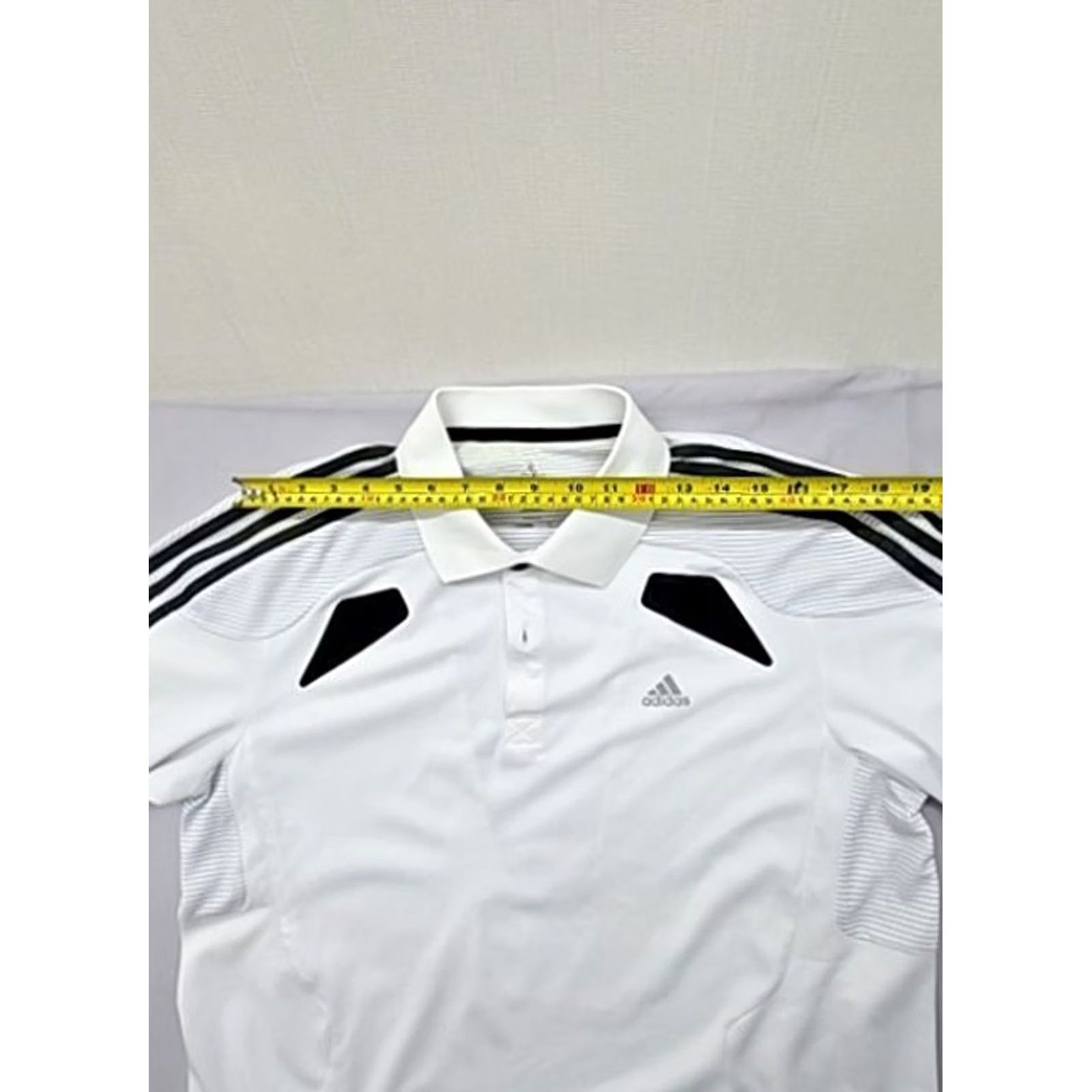 Adidas Adidas Climacool White Striped Polo Shirt Short Sleeve Fitted Men’s XS-XL Polo shirt White Climacool Sports Button Shirt Size US L / EU 52-54 / 3 - 6 Thumbnail