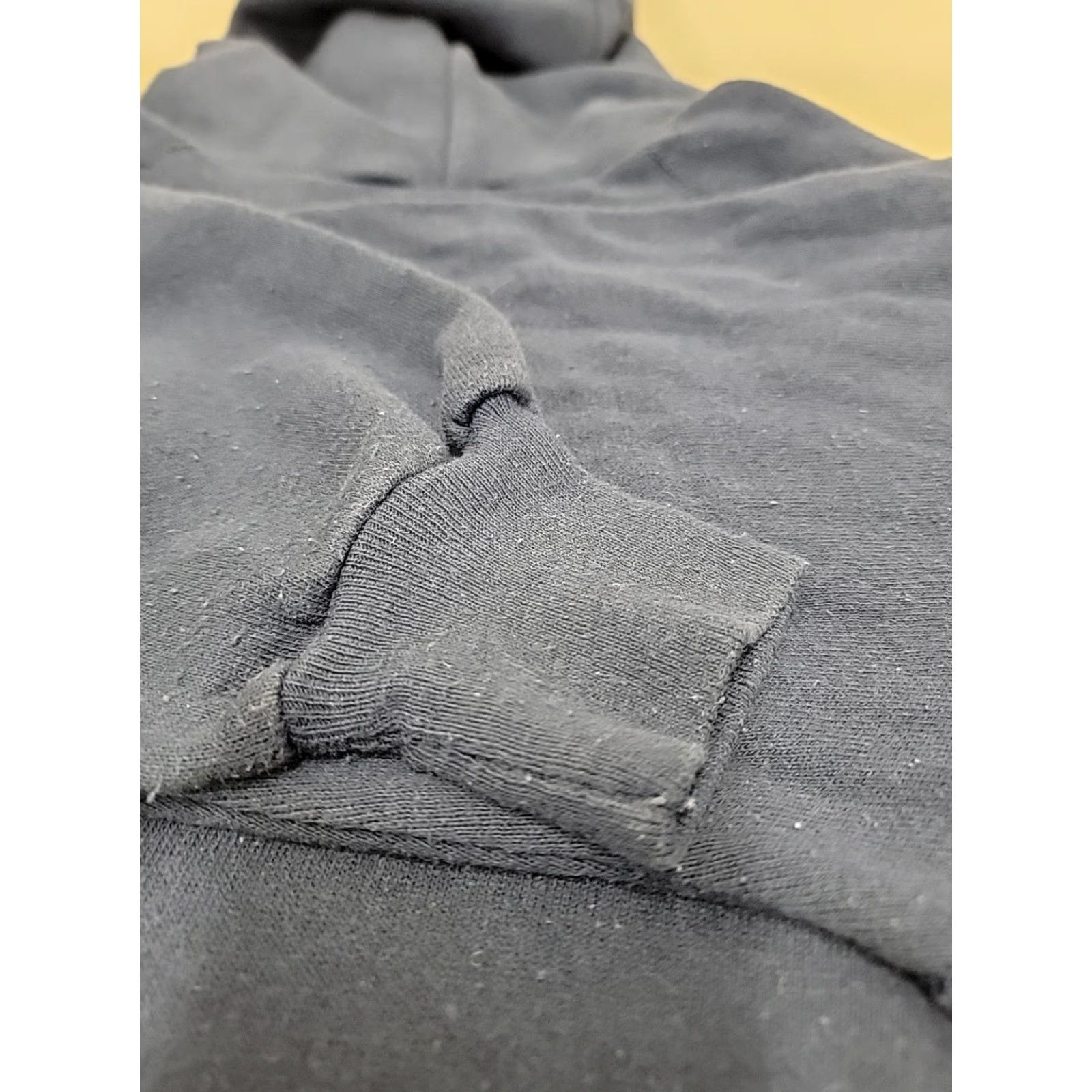 Champion VINTAGE Champion Hoodie Mens XL Blue 90s Lightweight Pullover Logo Cotton Acrylic Short Cracked Piling Shrunk Fall Winter Spring Size US XL / EU 56 / 4 - 8 Thumbnail