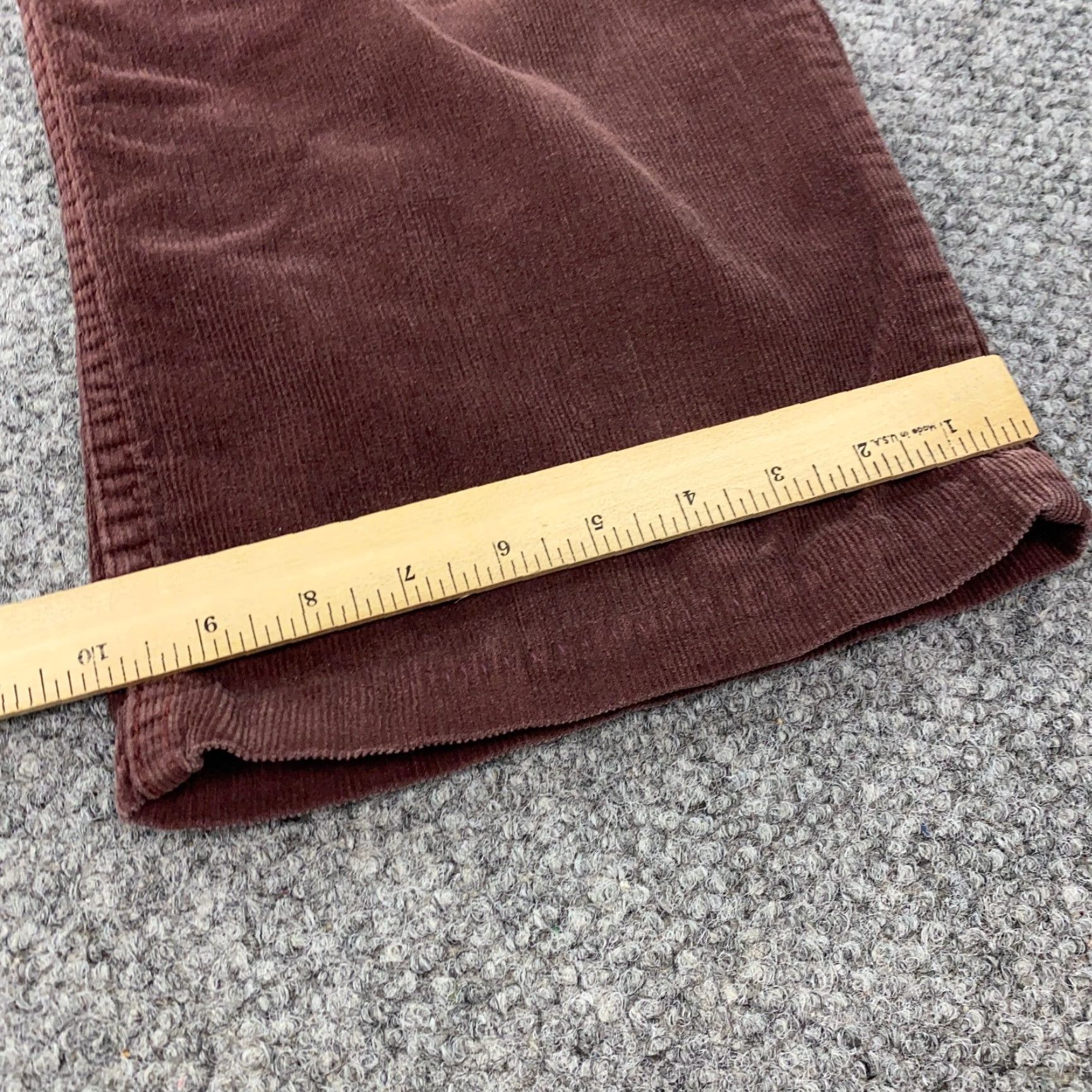 Gap VINTAGE Gap Corduroy Pants 38x27 Maroon Boot Fit Straight 90s Grunge Mens Size US 38 / EU 54 - 6 Thumbnail