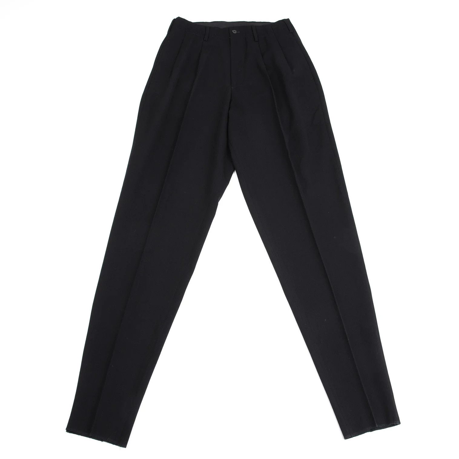 Yohji Yamamoto Yohji Yamamoto Wool Gabardine Tapered Pants Size US 36 / EU 52 - 1 Thumbnail