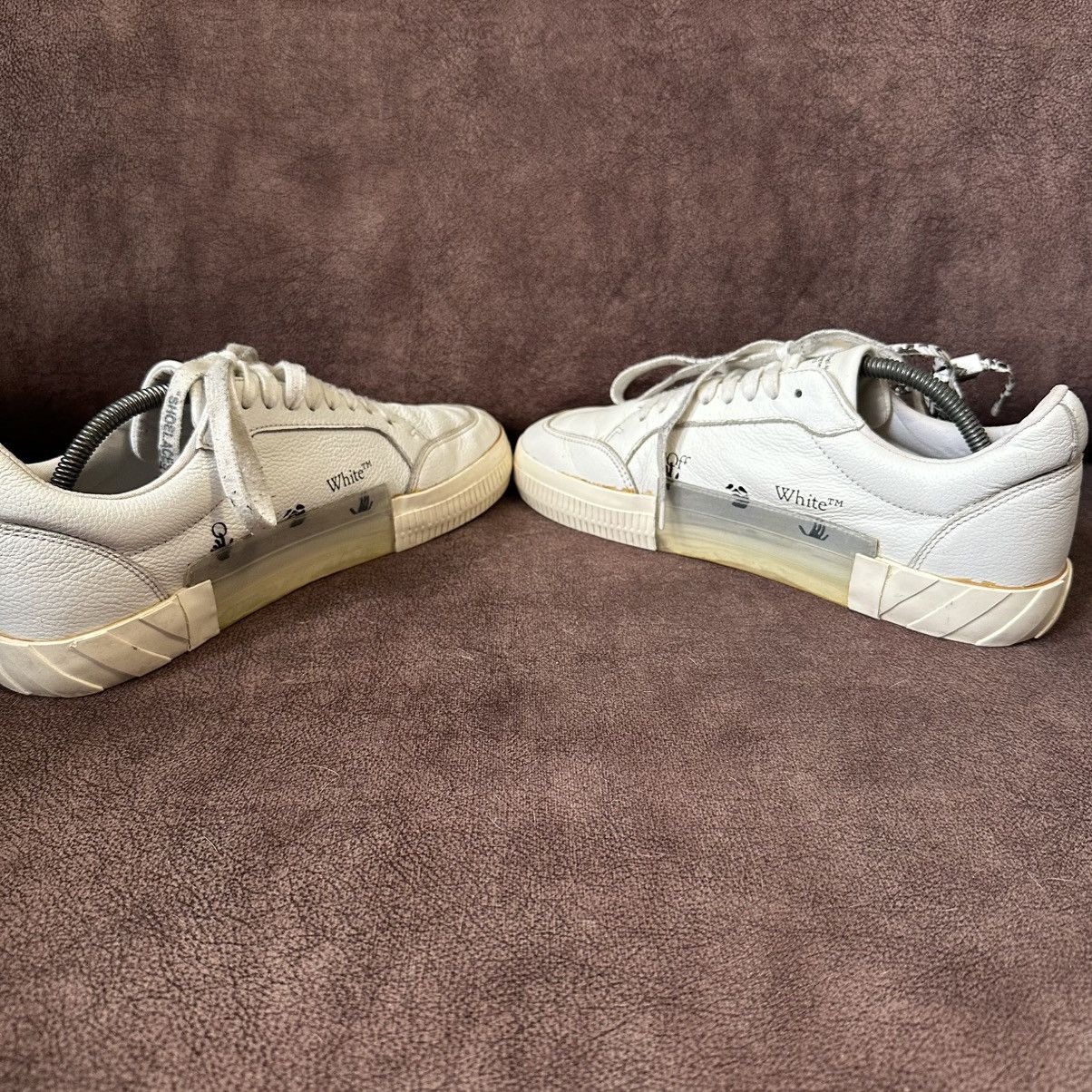 Off-White Off-White Leather Vulcanised Beige Lace Up Sneakers Size 43 Size US 10 / EU 43 - 8 Thumbnail