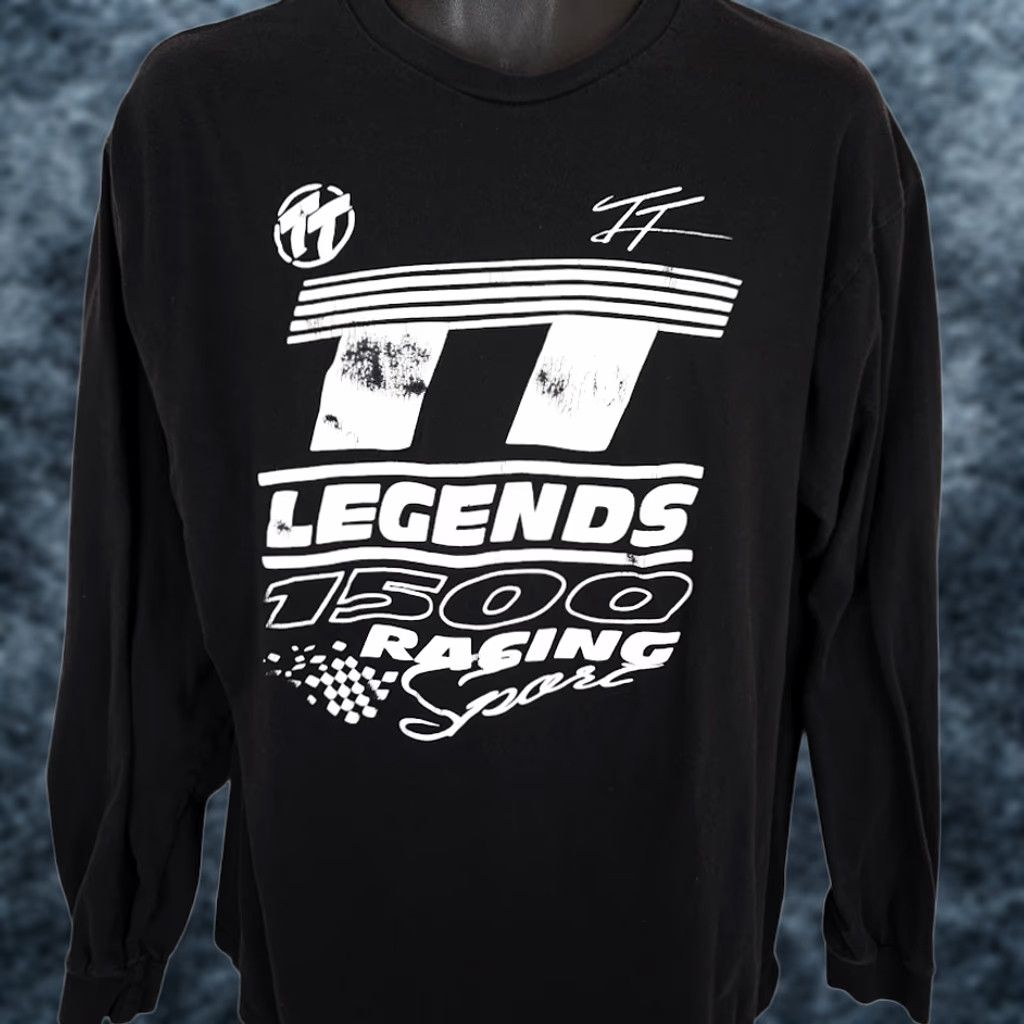 Vintage TT Legends 1500 Racing T Shirt Mens XL Black Tourist Trophy Motorcycle Race Size US XL / EU 56 / 4 - 1 Thumbnail