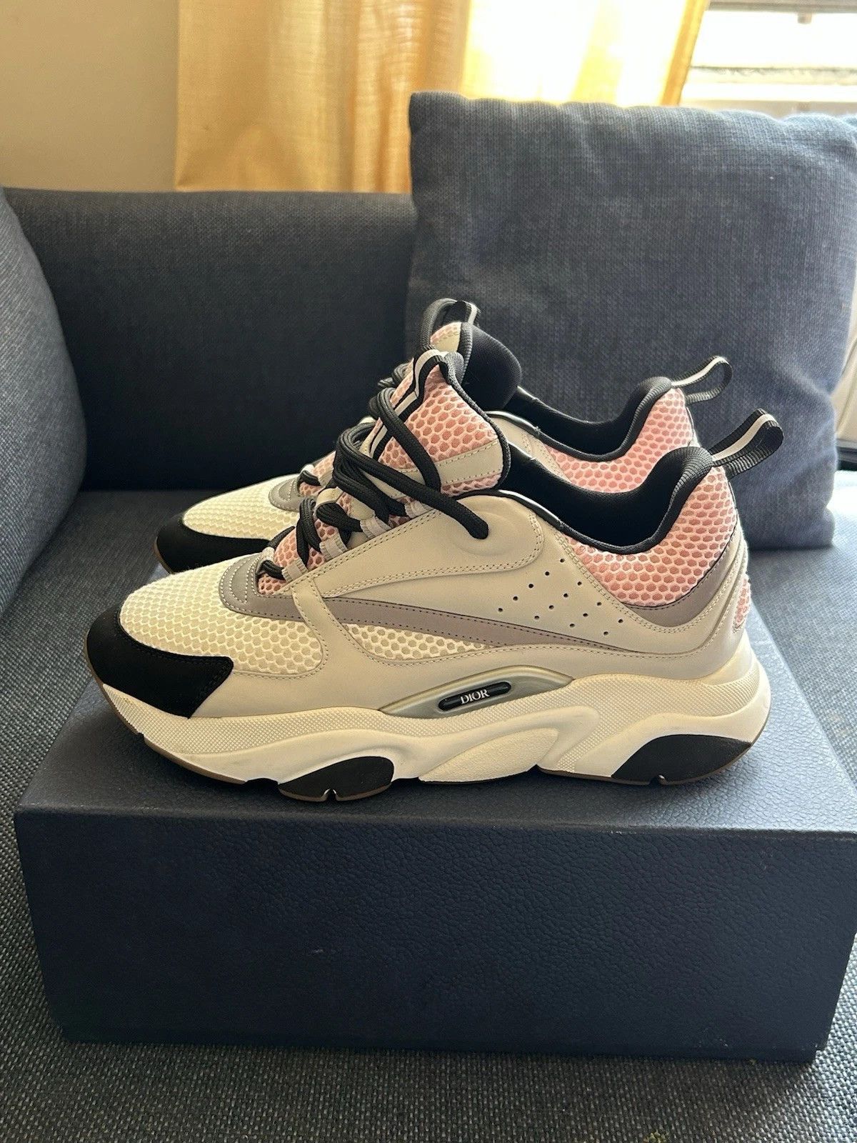 Christian Dior Technical Mesh Calfskin Mens Sneakers