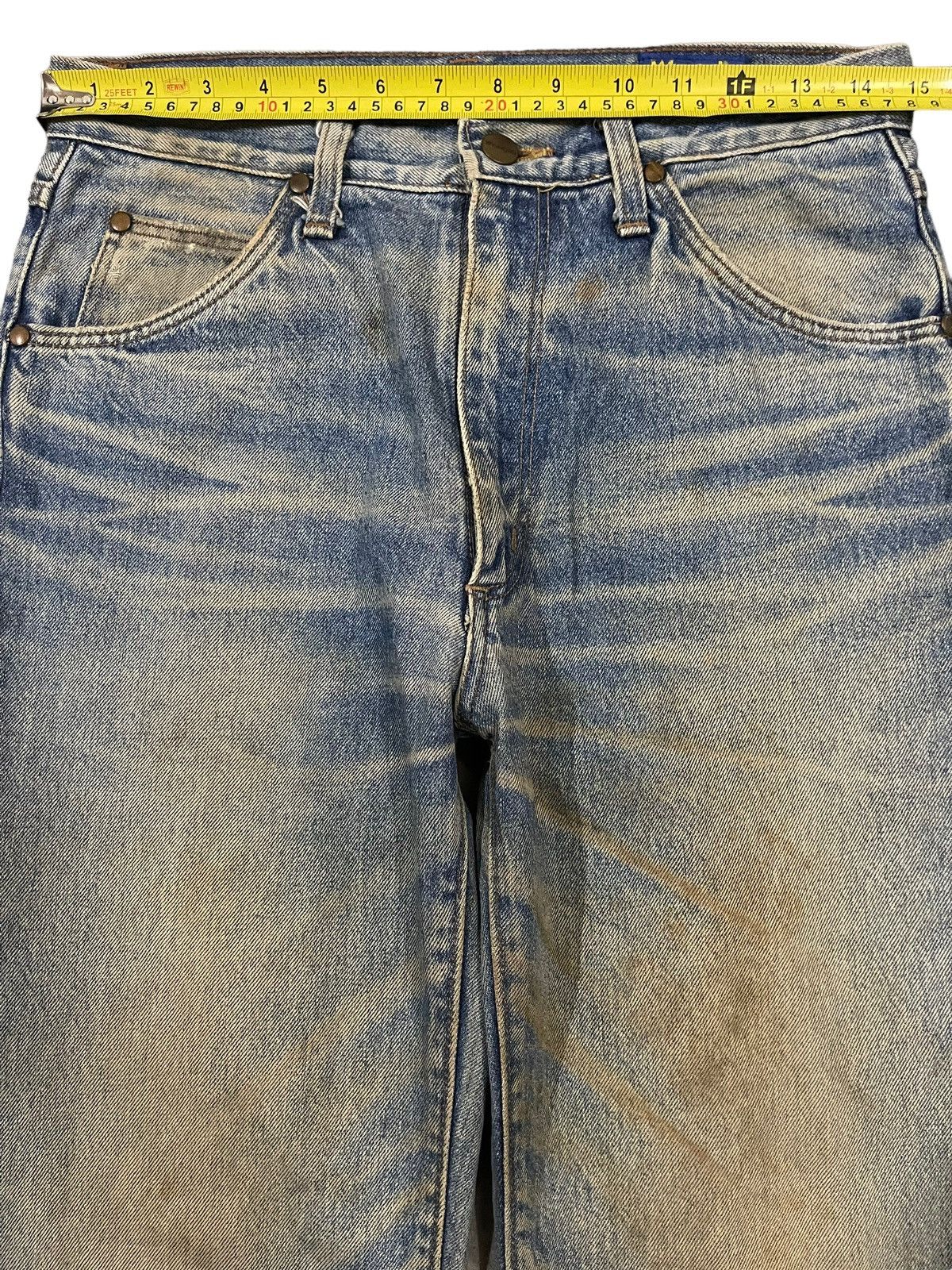 Wrangler Vintage 90s Wrangler Classic Mud Wash Style Loose Jeans Size US 30 / EU 46 - 11 Thumbnail